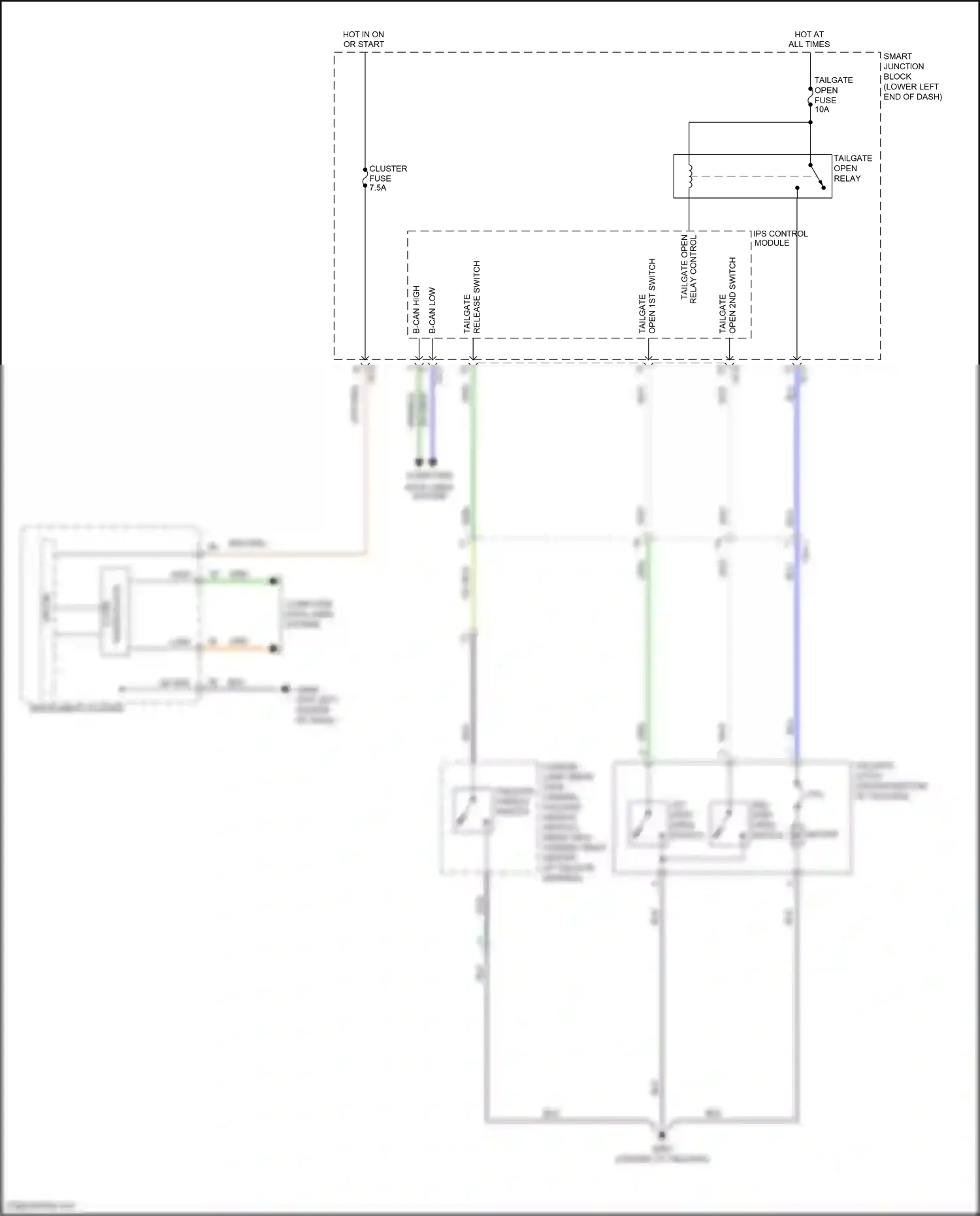 Wiring diagram computer data lines system for Hyundai Tucson III (2015-2018) (40 of 68)