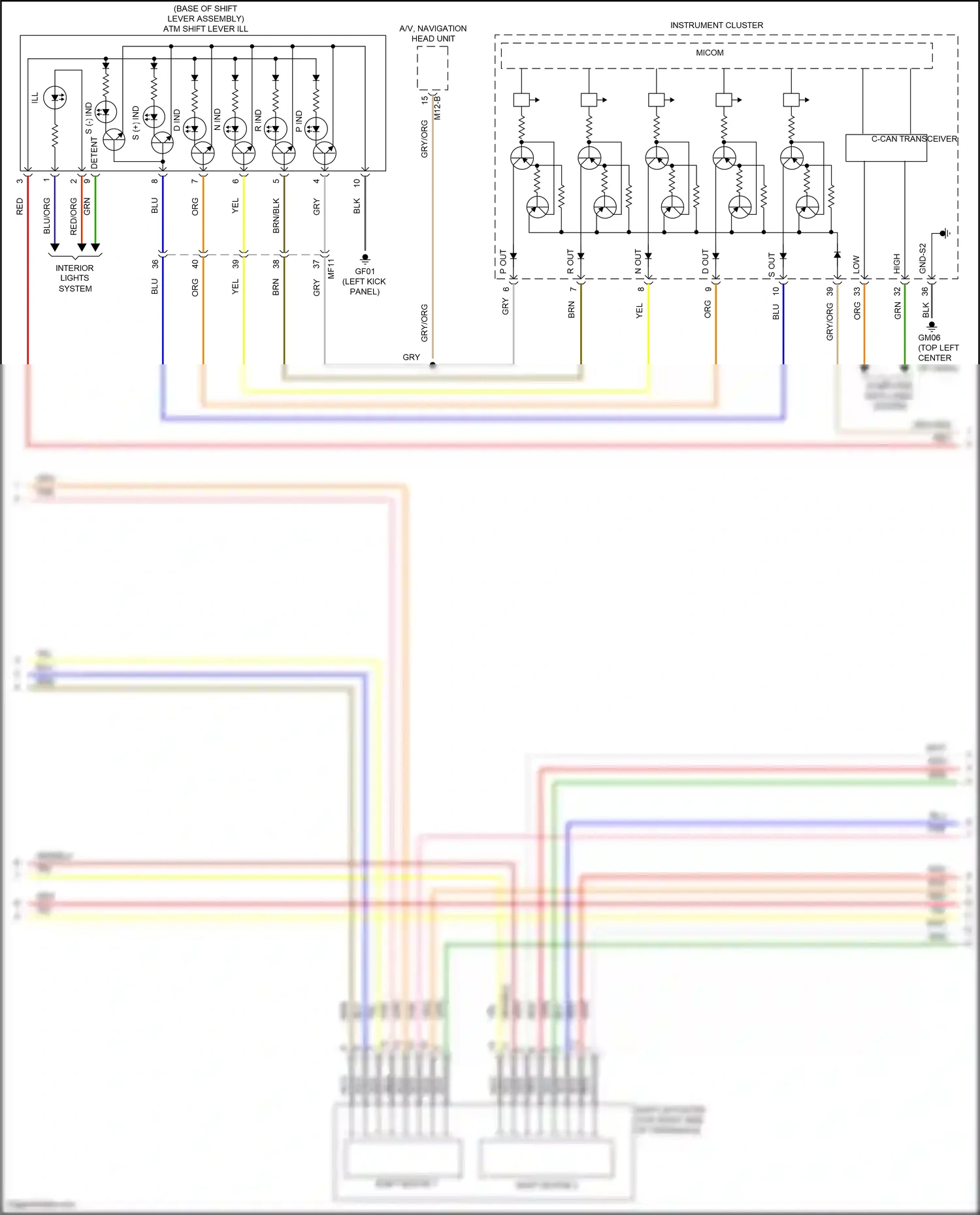 Wiring diagram computer data lines system for Hyundai Tucson III (2015-2018) (61 of 68)