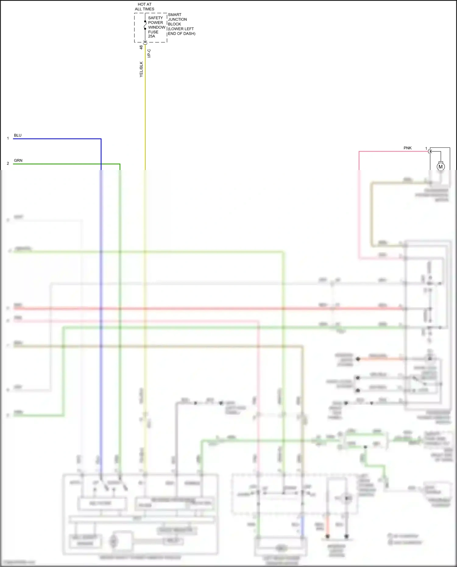 Wiring diagram hall effect for Hyundai Tucson III (2015-2018) (1 of 1)