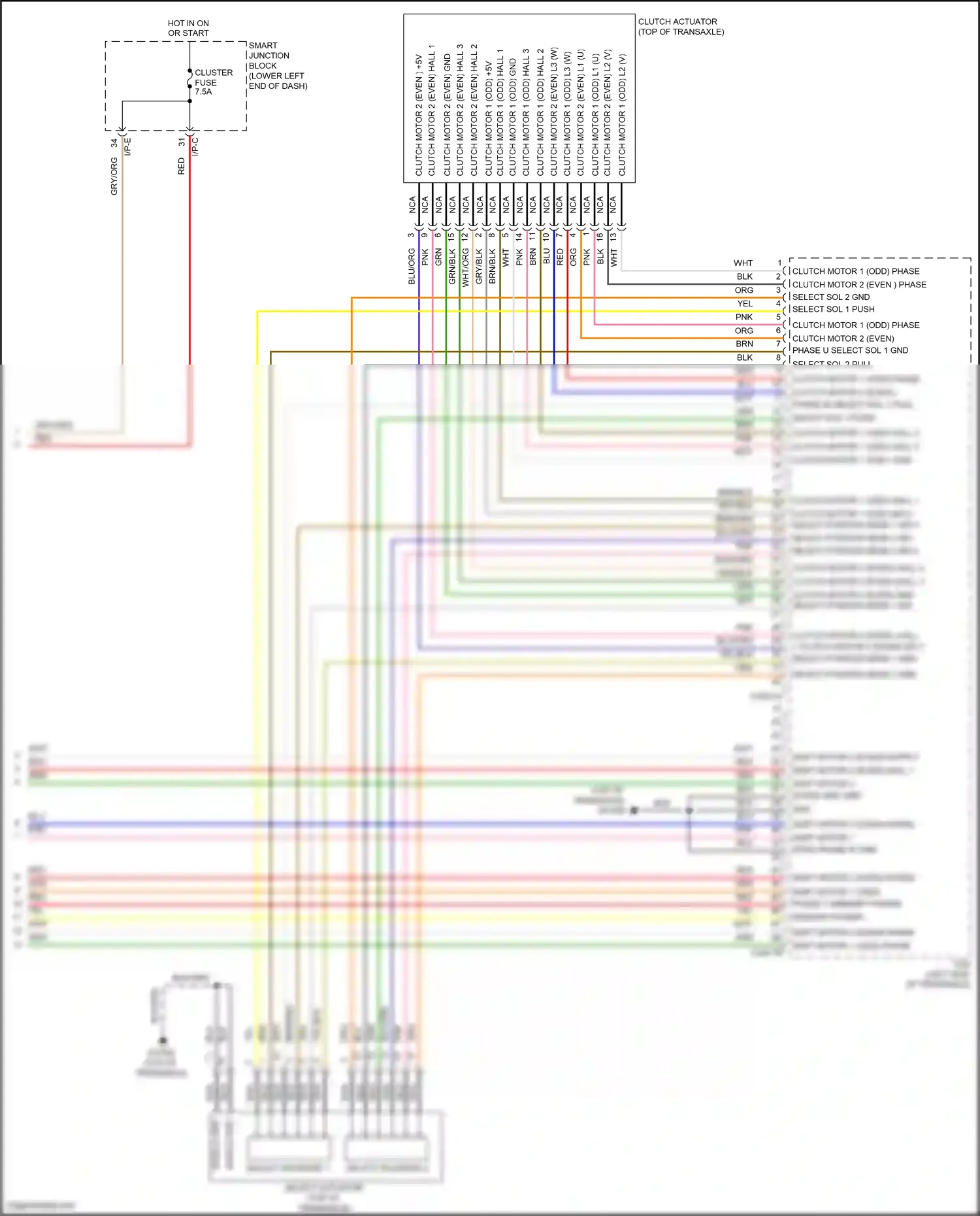 Wiring diagram i/p-e for Hyundai Tucson III (2015-2018) (42 of 56)