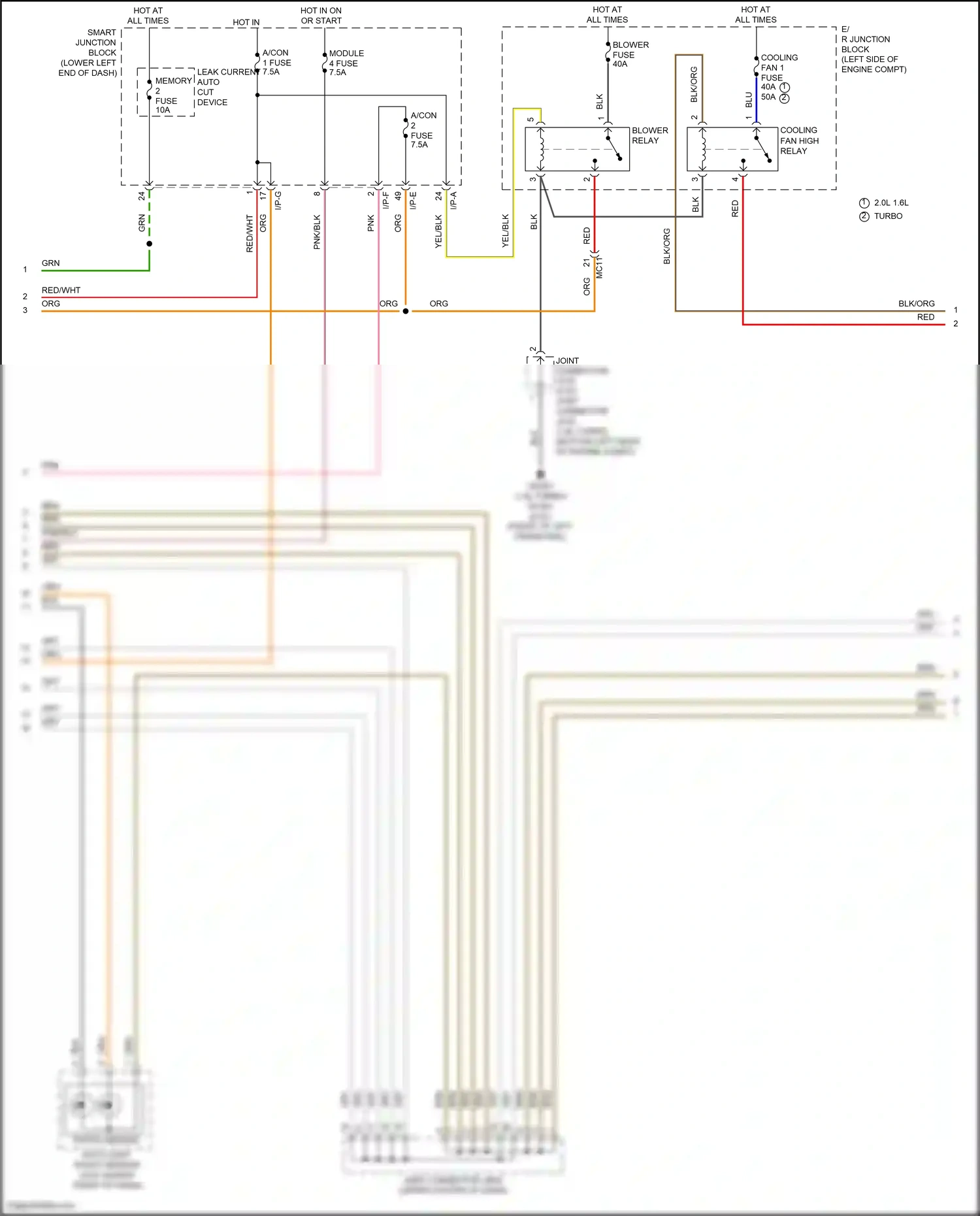 Wiring diagram i/p-e for Hyundai Tucson III (2015-2018) (13 of 56)