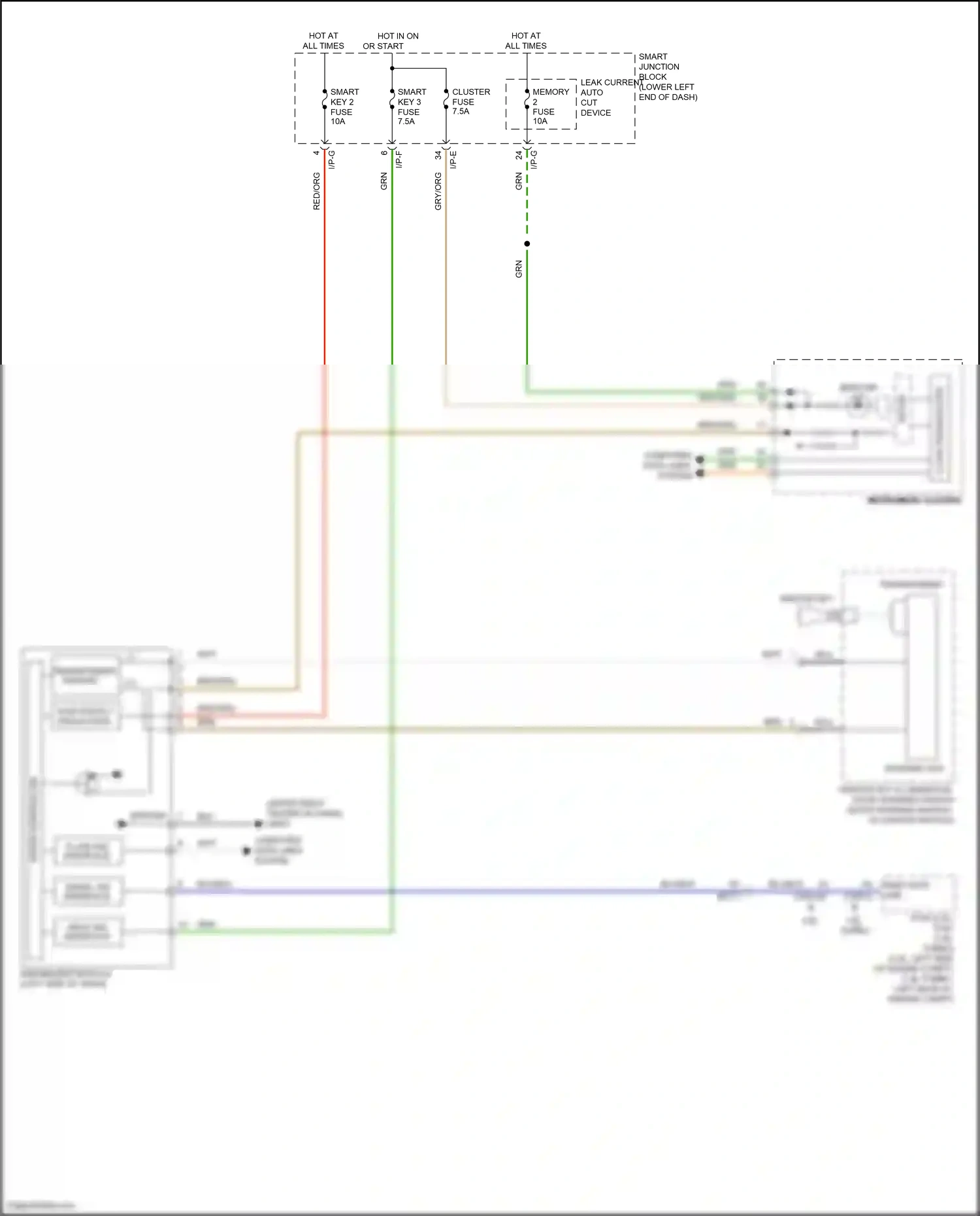 Wiring diagram i/p-e for Hyundai Tucson III (2015-2018) (33 of 56)
