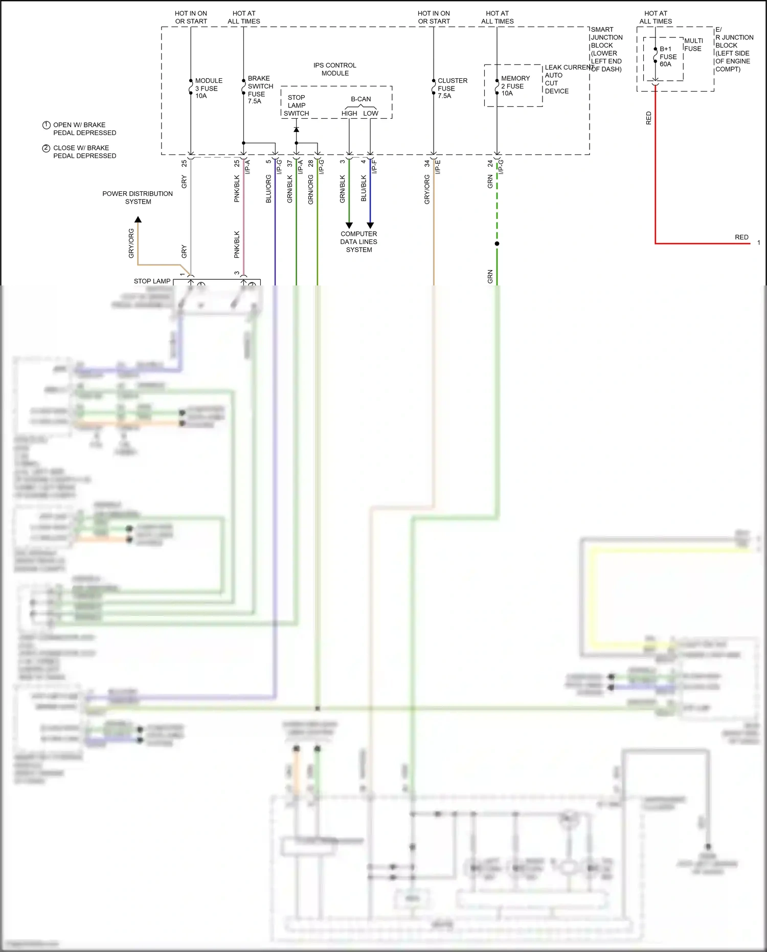 Wiring diagram i/p-e for Hyundai Tucson III (2015-2018) (51 of 56)
