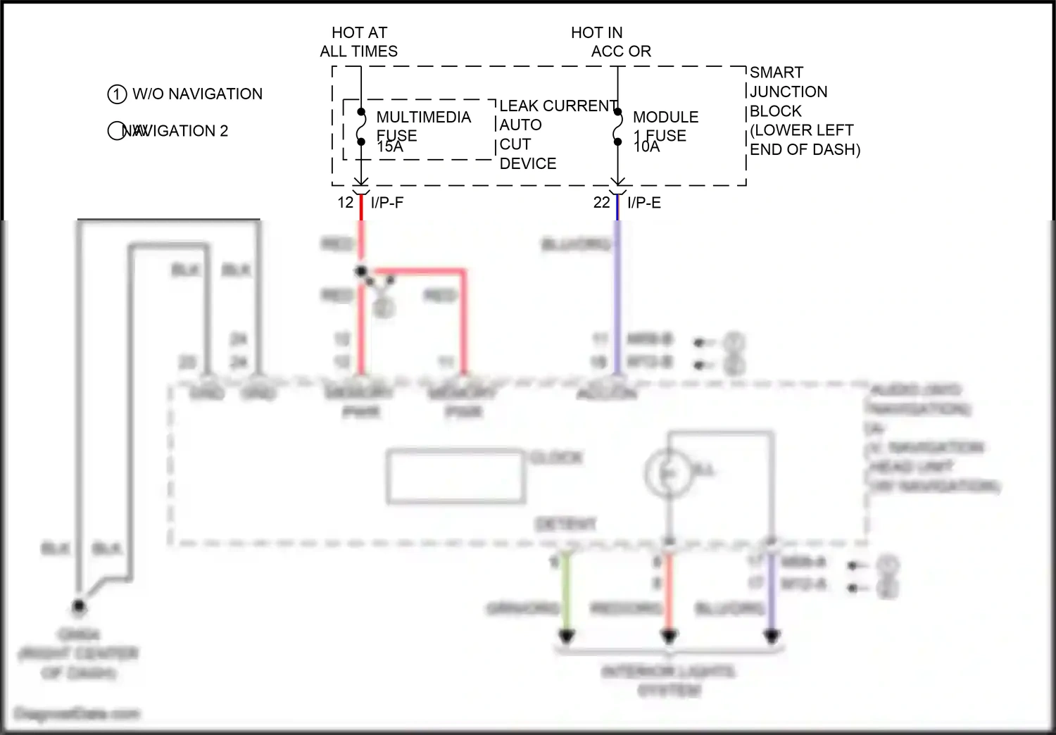 Wiring diagram i/p-e for Hyundai Tucson III (2015-2018) (21 of 56)