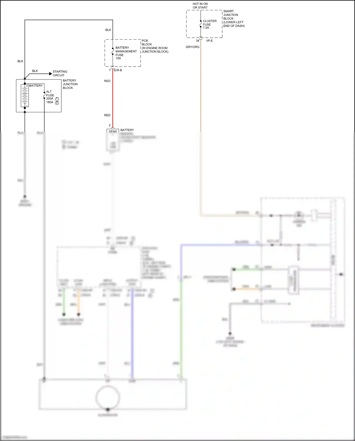 Wiring diagram i/p-e for Hyundai Tucson III (2015-2018) (2 of 56)
