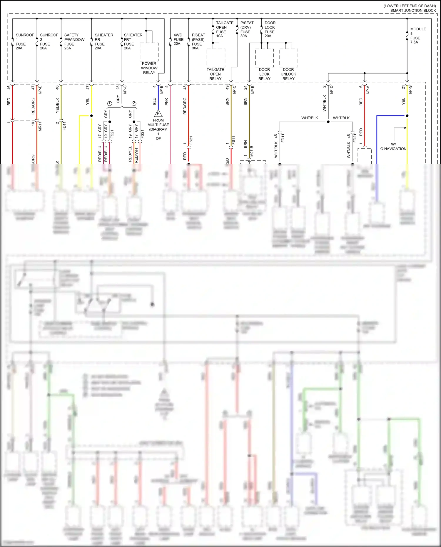 Wiring diagram ips control module for Hyundai Tucson III (2015-2018) (29 of 38)
