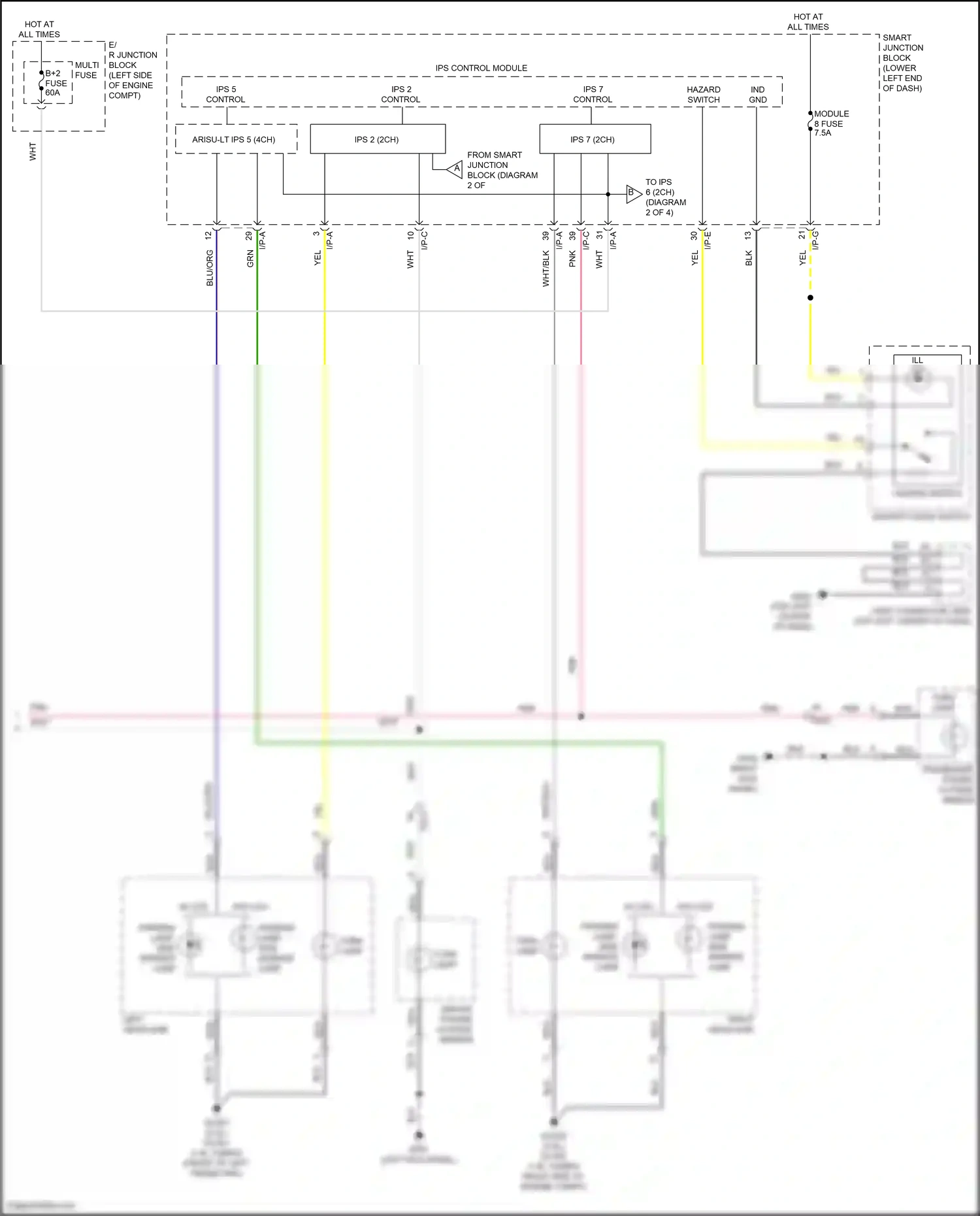 Wiring diagram ips control module for Hyundai Tucson III (2015-2018) (33 of 38)