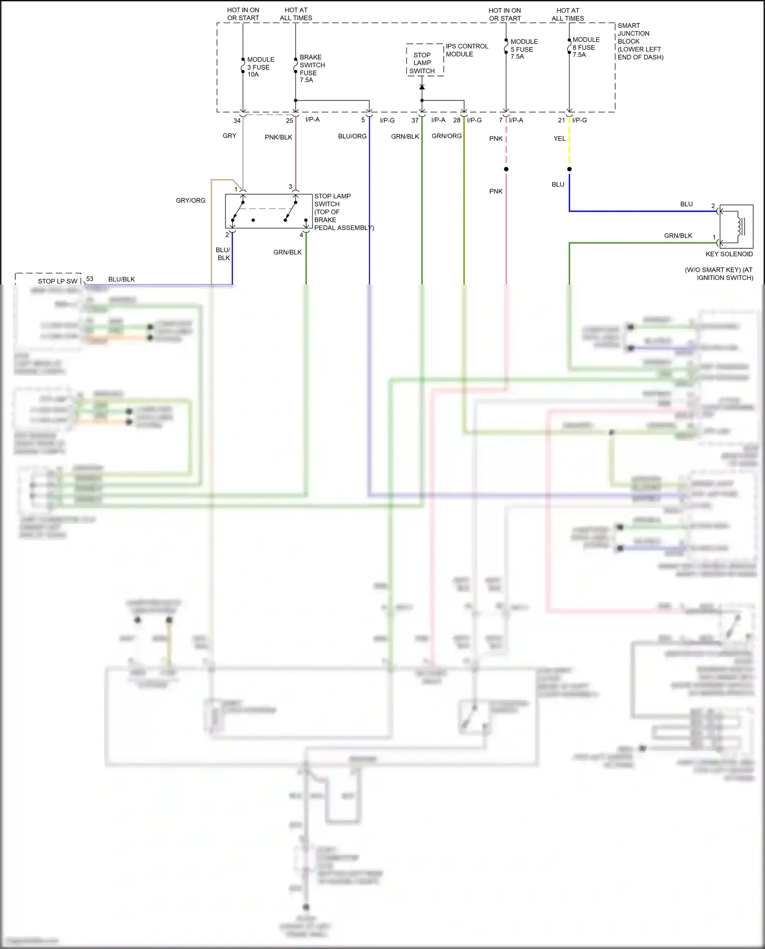 Wiring diagram ips control module for Hyundai Tucson III (2015-2018) (34 of 38)