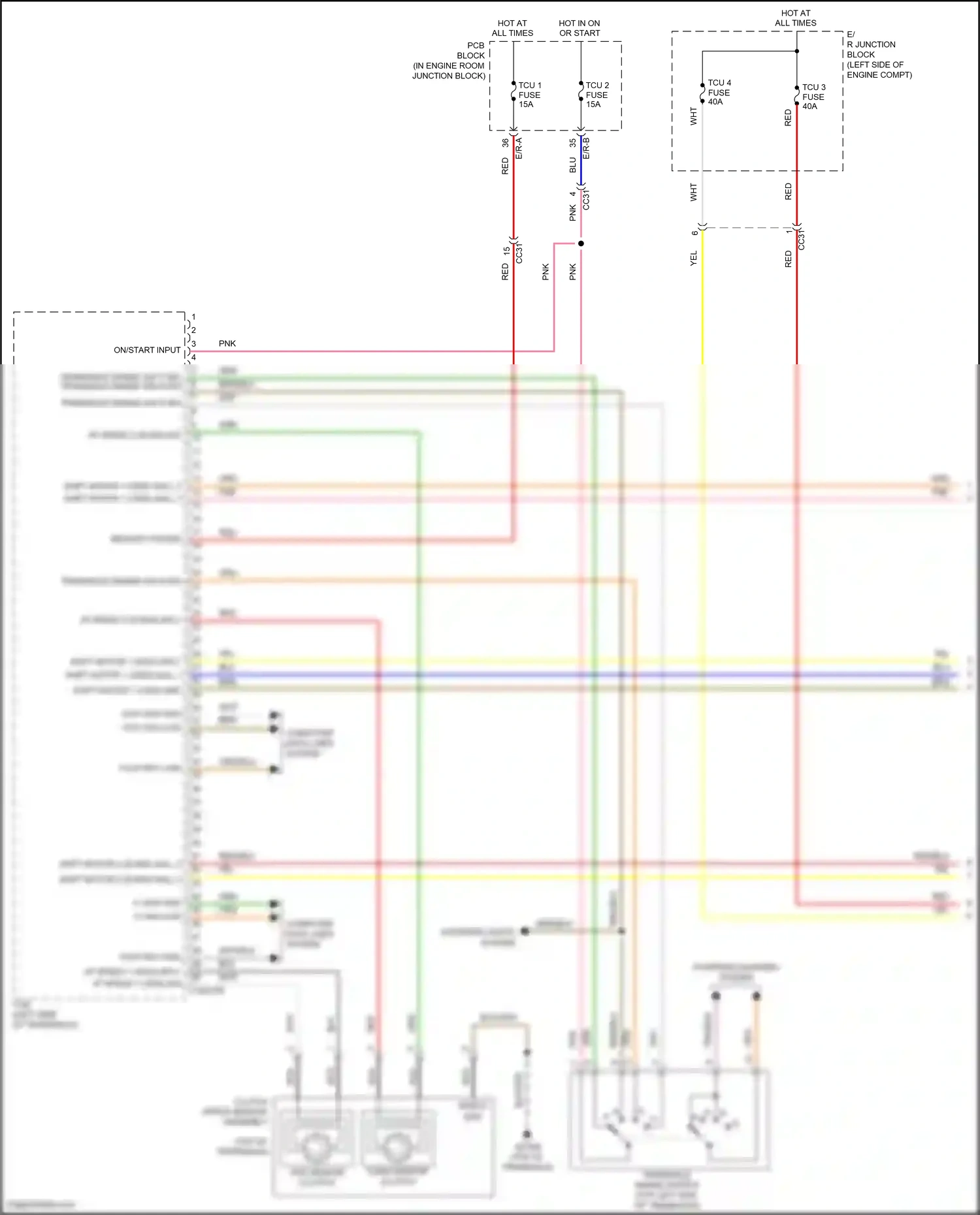 Wiring diagram pcb block for Hyundai Tucson III (2015-2018) (21 of 28)