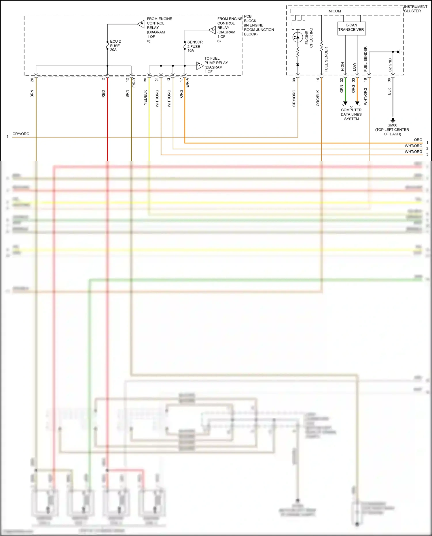 Wiring diagram pcb block for Hyundai Tucson III (2015-2018) (27 of 28)