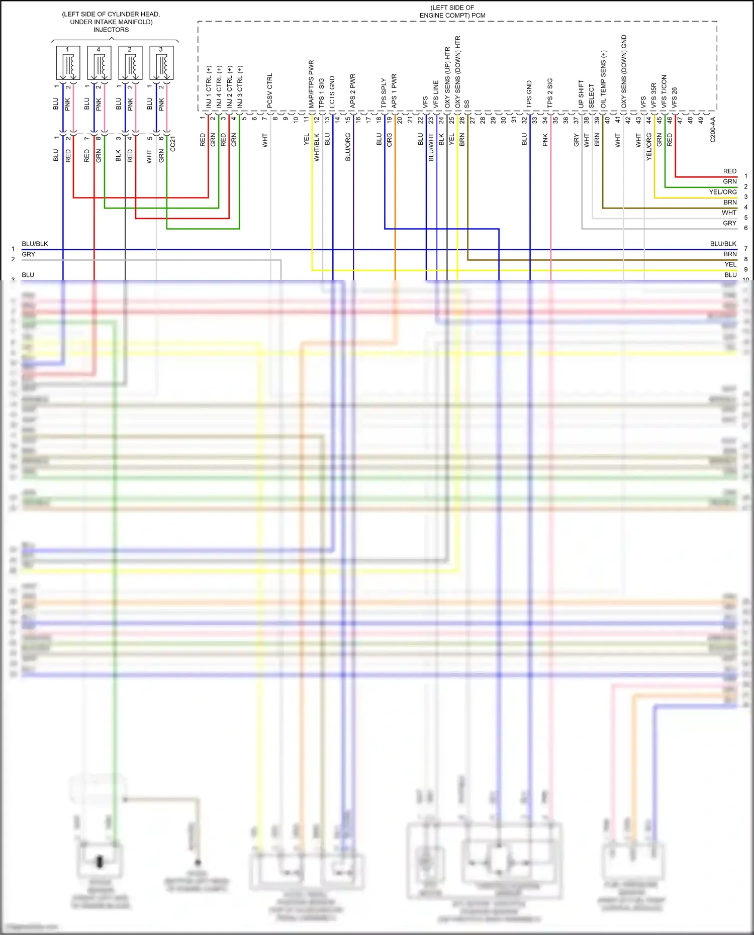 Wiring diagram pcsv ctrl for Hyundai Tucson III (2015-2018) (2 of 2)