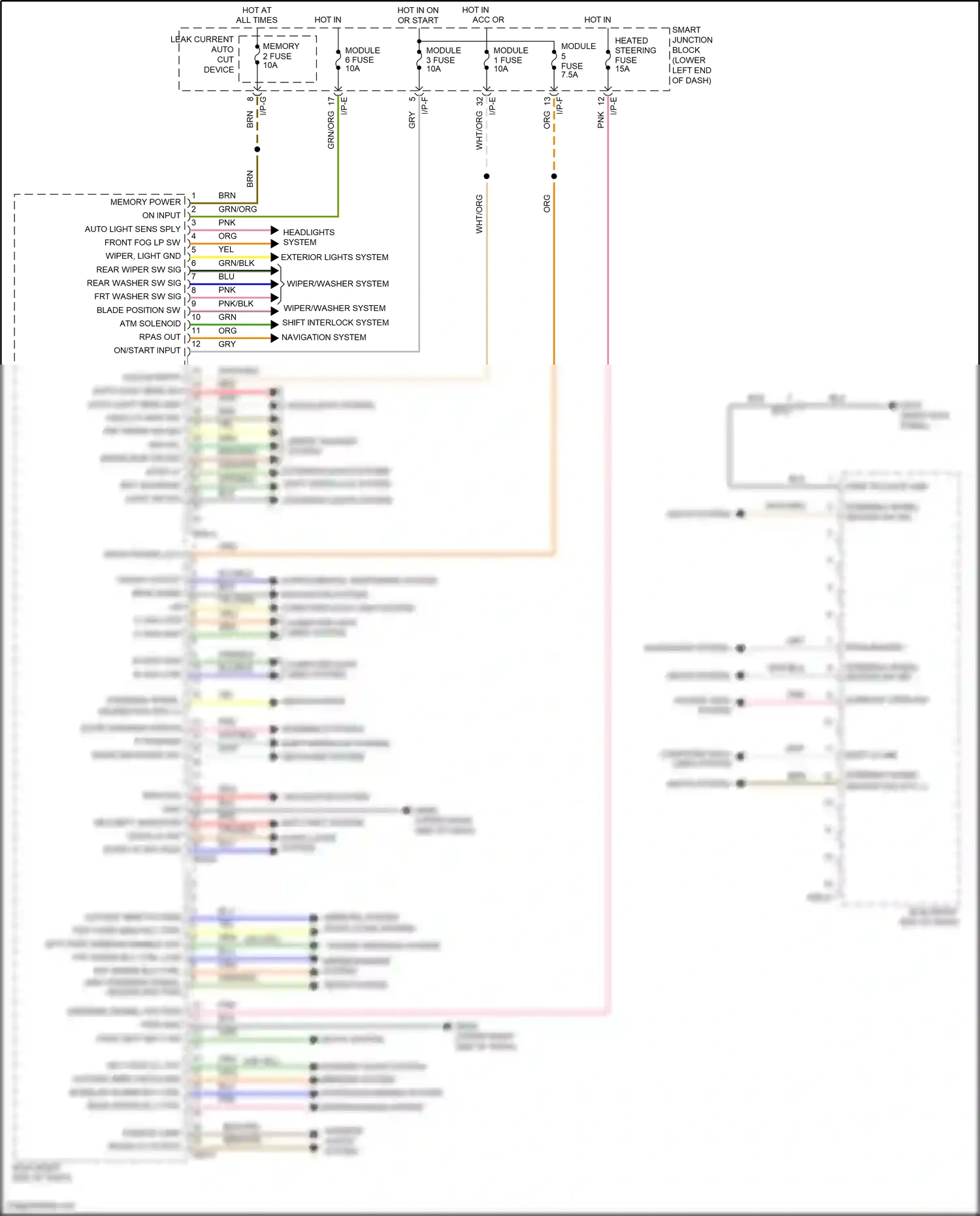 Wiring diagram starting/charging system for Hyundai Tucson III (2015-2018) (3 of 9)