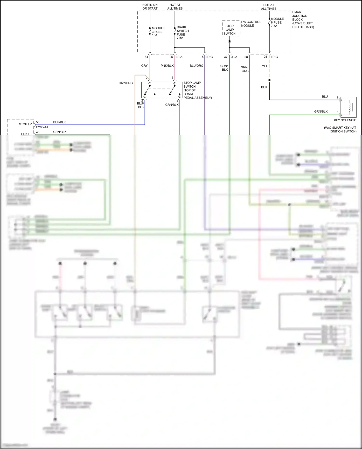 Wiring diagram transmissions system for Hyundai Tucson III (2015-2018) (1 of 7)