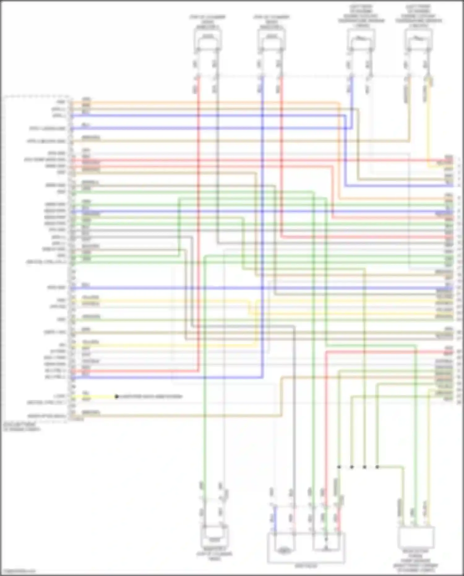 Tucson Hyundai IV (2020-2024): Wiring diagram engine performance 1.6l turbo hybrid, engine controls circuit (1 of 8)