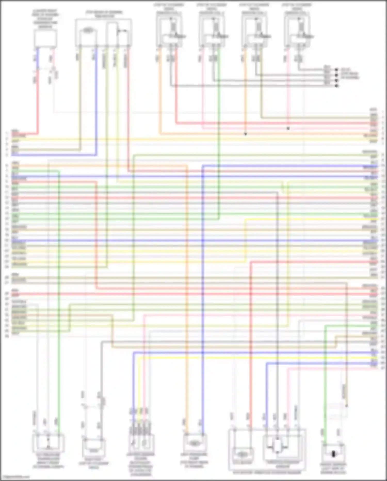 Tucson Hyundai IV (2020-2024): Wiring diagram engine performance 1.6l turbo hybrid, engine controls circuit (2 of 8)