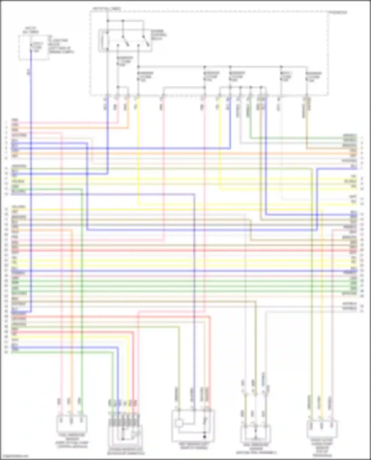 Tucson Hyundai IV (2020-2024): Wiring diagram engine performance 1.6l turbo hybrid, engine controls circuit (5 of 8)