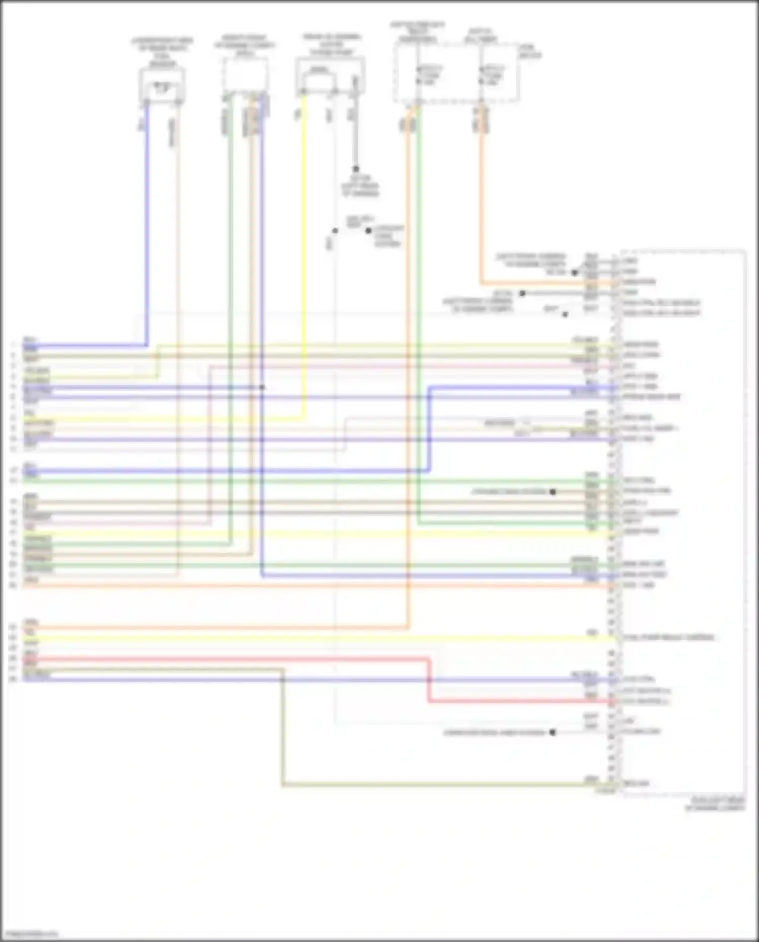 Tucson Hyundai IV (2020-2024): Wiring diagram engine performance 1.6l turbo hybrid, engine controls circuit (8 of 8)