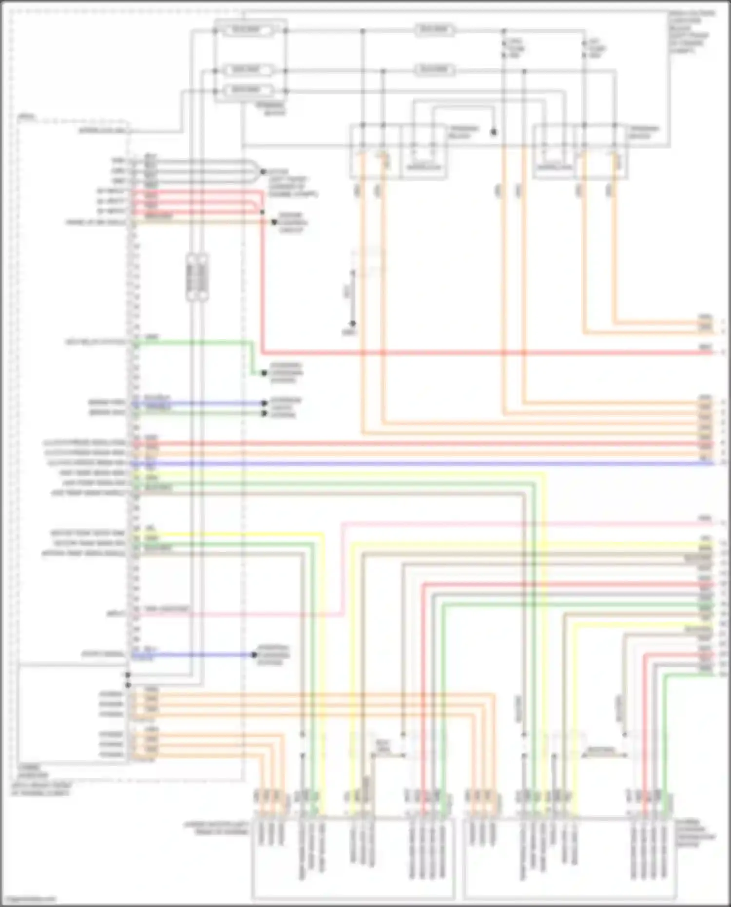 Tucson Hyundai IV (2020-2024): Wiring diagram engine performance 1.6l turbo hybrid, hybrid control circuit (1 of 7)