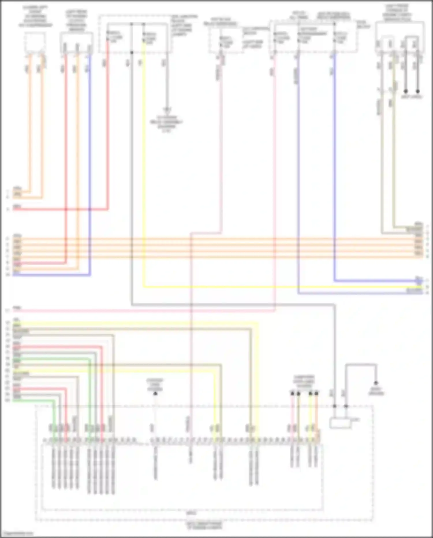 Tucson Hyundai IV (2020-2024): Wiring diagram engine performance 1.6l turbo hybrid, hybrid control circuit (2 of 7)