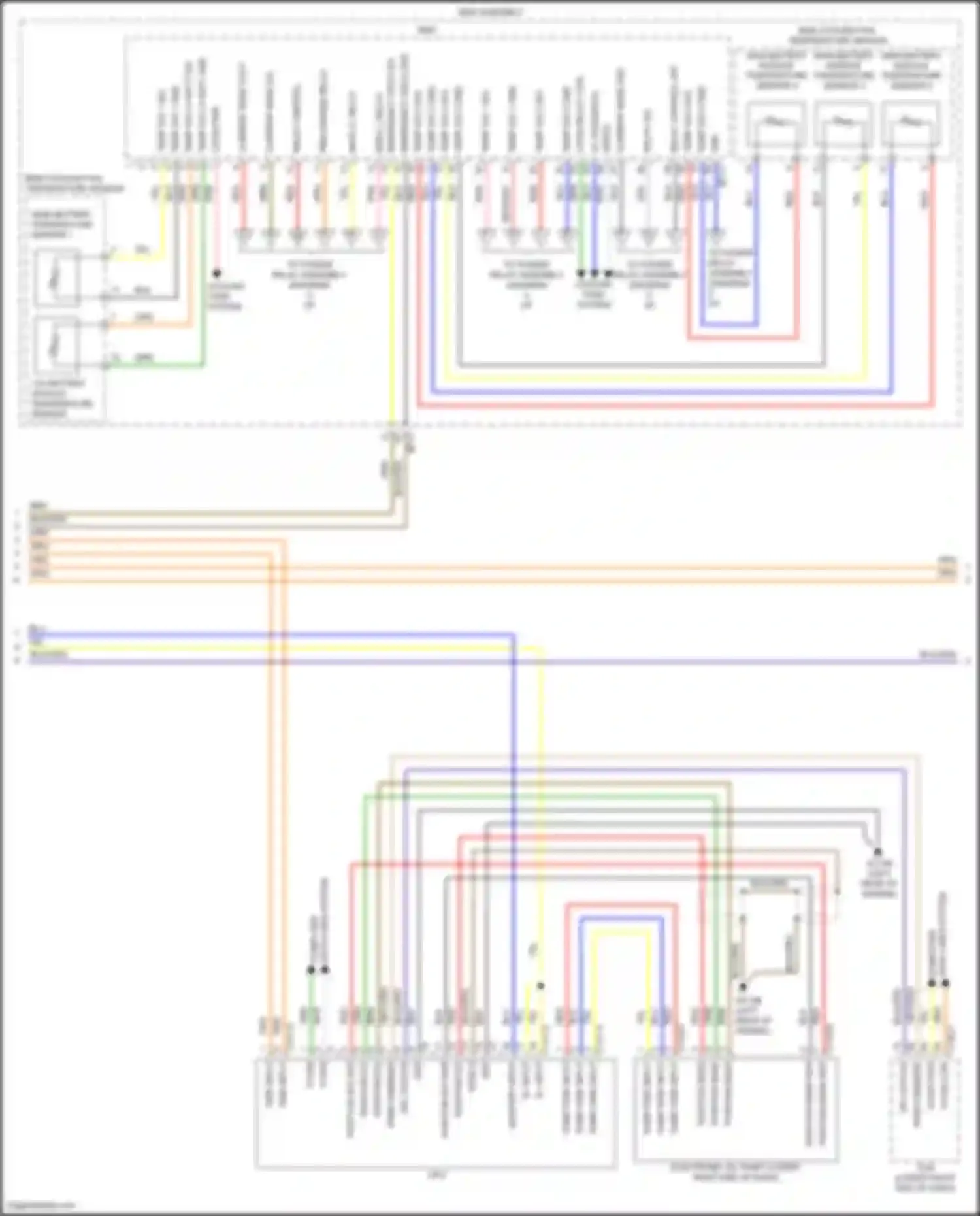 Tucson Hyundai IV (2020-2024): Wiring diagram engine performance 1.6l turbo hybrid, hybrid control circuit (3 of 7)
