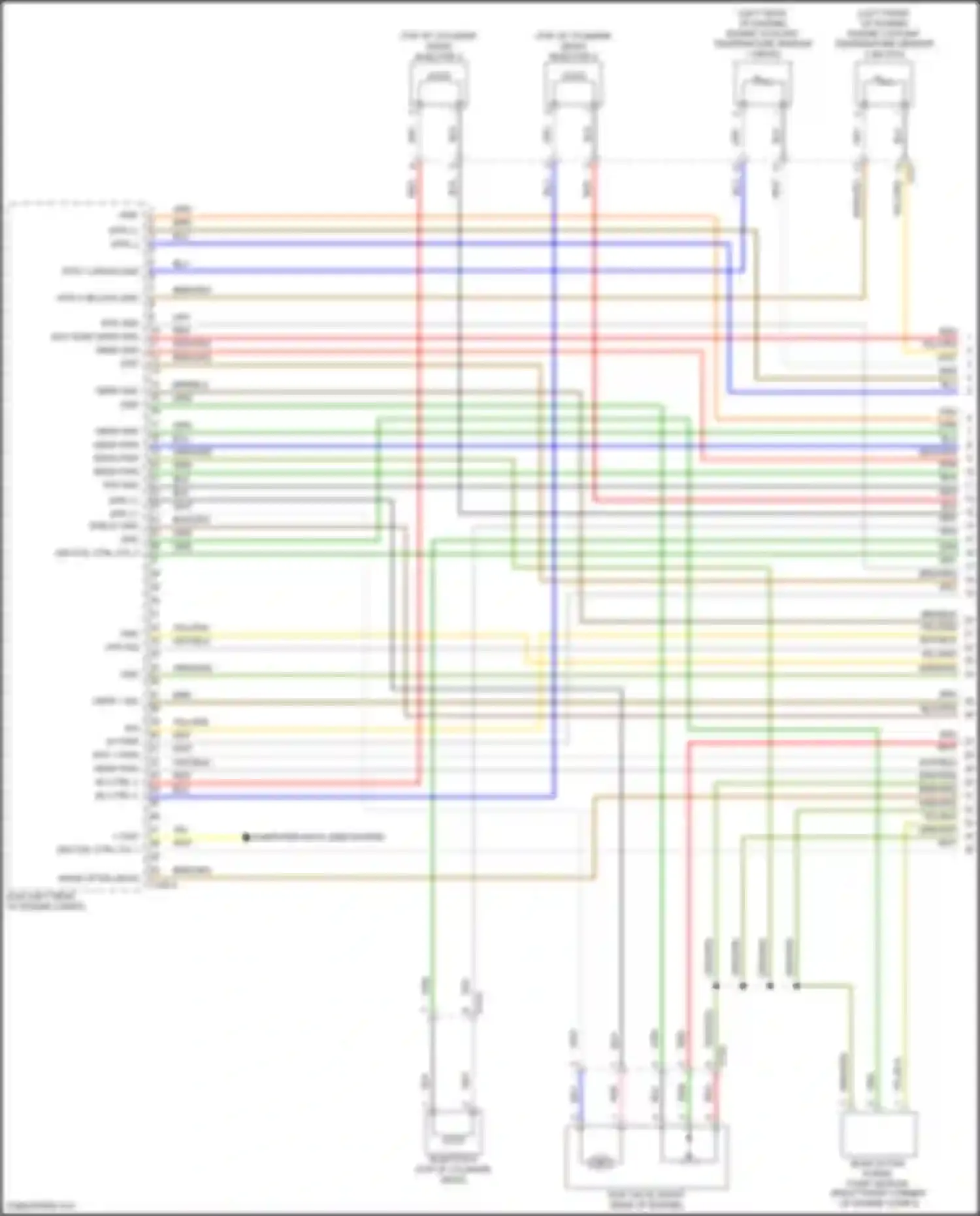 Tucson Hyundai IV (2020-2024): Wiring diagram engine performance 1.6l turbo plug-in hybrid, engine controls circuit (1 of 8)