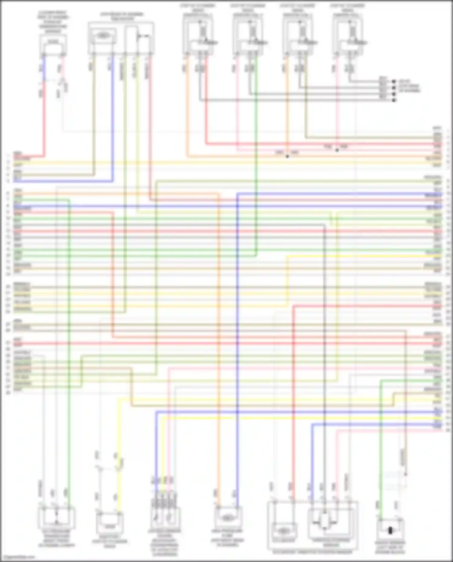Tucson Hyundai IV (2020-2024): Wiring diagram engine performance 1.6l turbo plug-in hybrid, engine controls circuit (2 of 8)