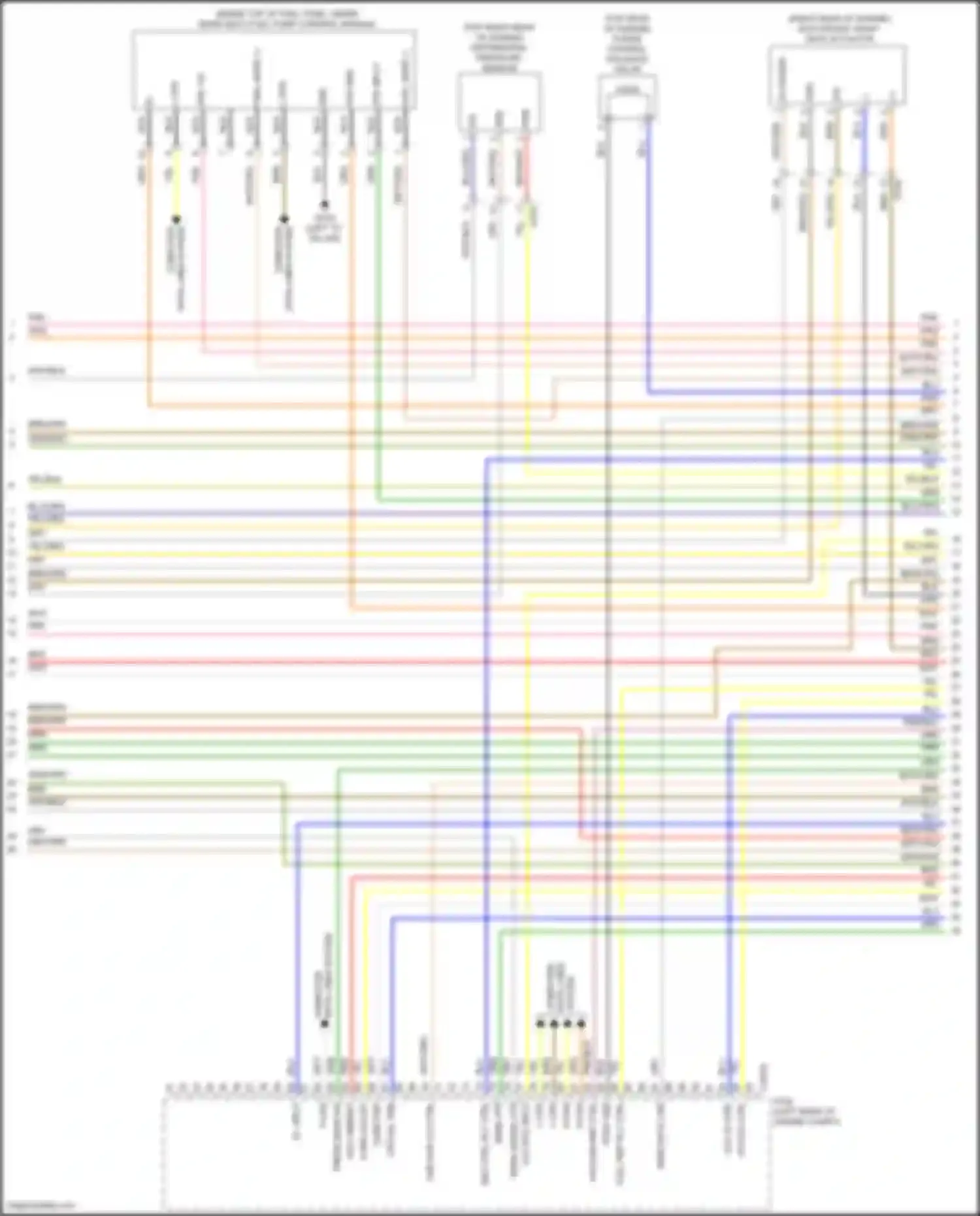Tucson Hyundai IV (2020-2024): Wiring diagram engine performance 1.6l turbo plug-in hybrid, engine controls circuit (4 of 8)