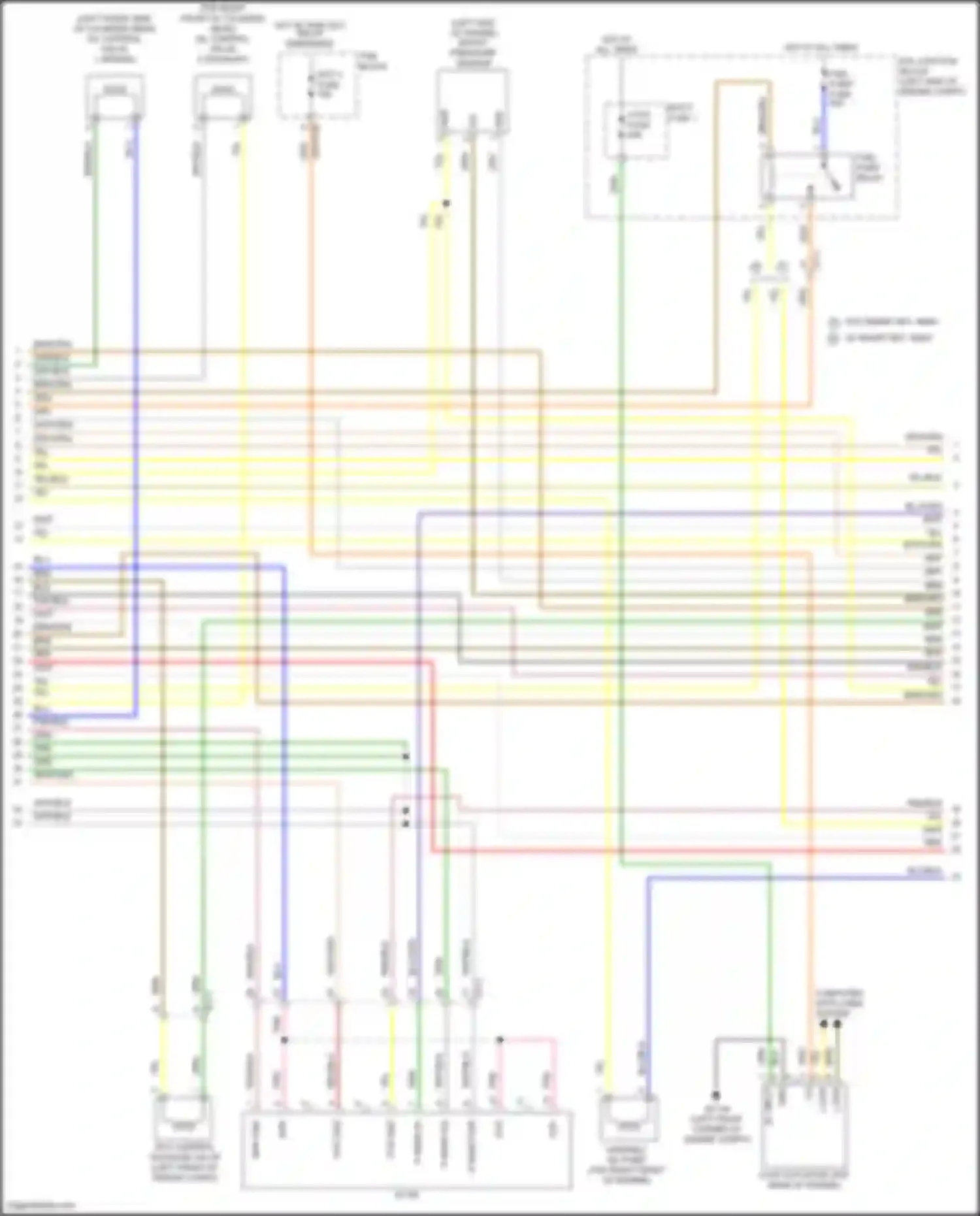 Tucson Hyundai IV (2020-2024): Wiring diagram engine performance 1.6l turbo plug-in hybrid, engine controls circuit (6 of 8)