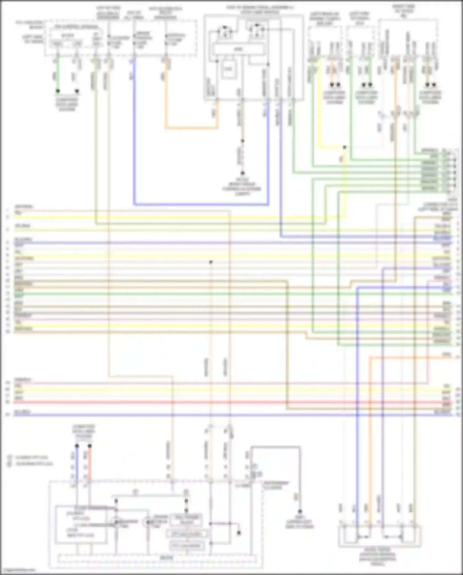 Tucson Hyundai IV (2020-2024): Wiring diagram engine performance 1.6l turbo plug-in hybrid, engine controls circuit (7 of 8)