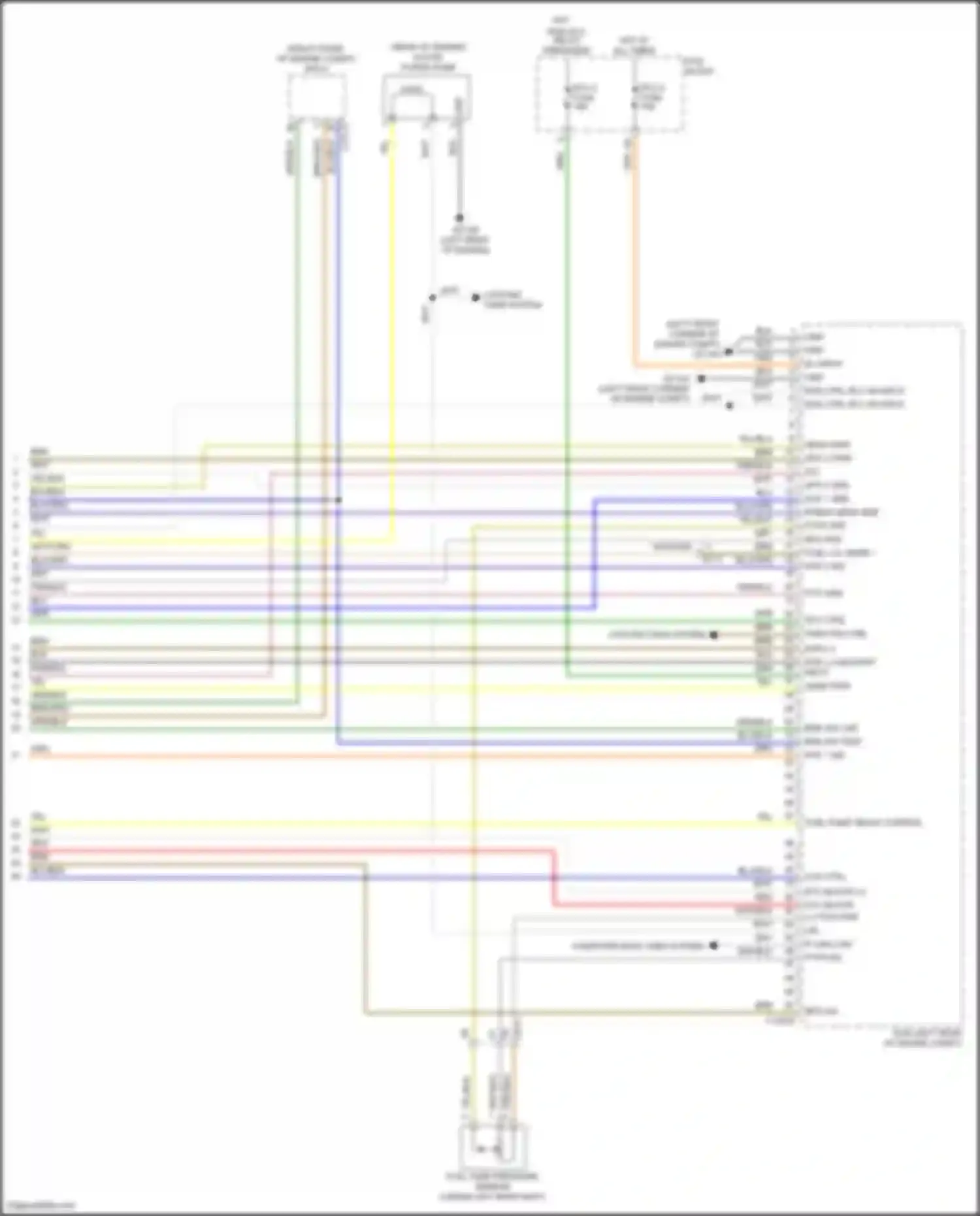 Tucson Hyundai IV (2020-2024): Wiring diagram engine performance 1.6l turbo plug-in hybrid, engine controls circuit (8 of 8)