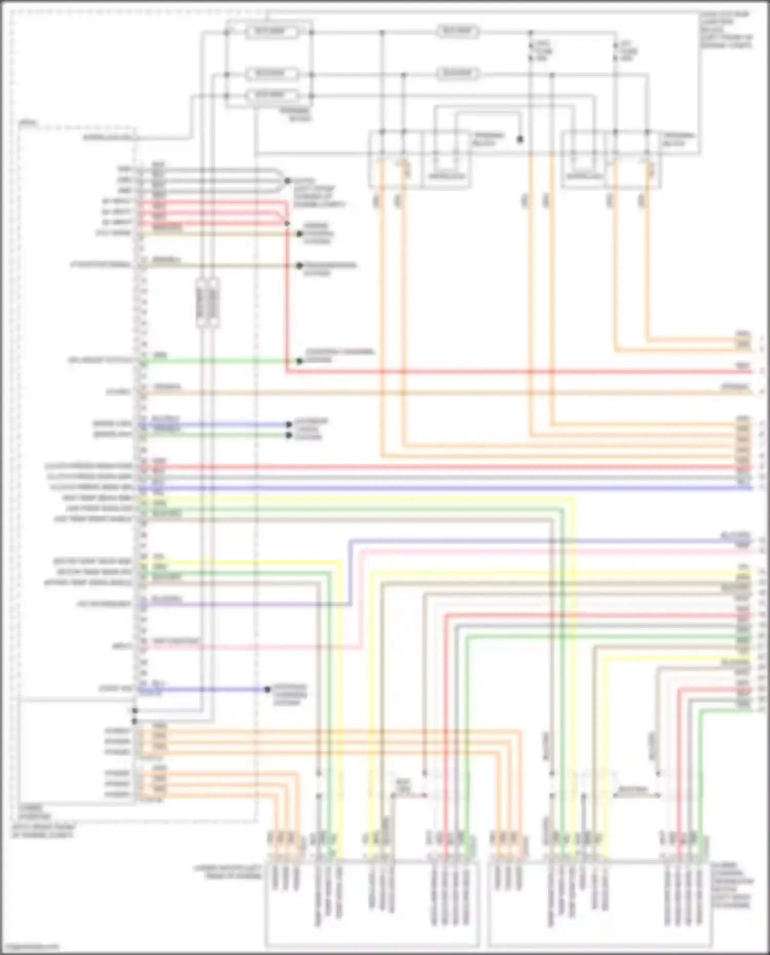 Tucson Hyundai IV (2020-2024): Wiring diagram engine performance 1.6l turbo plug-in hybrid, hybrid control circuit (1 of 5)