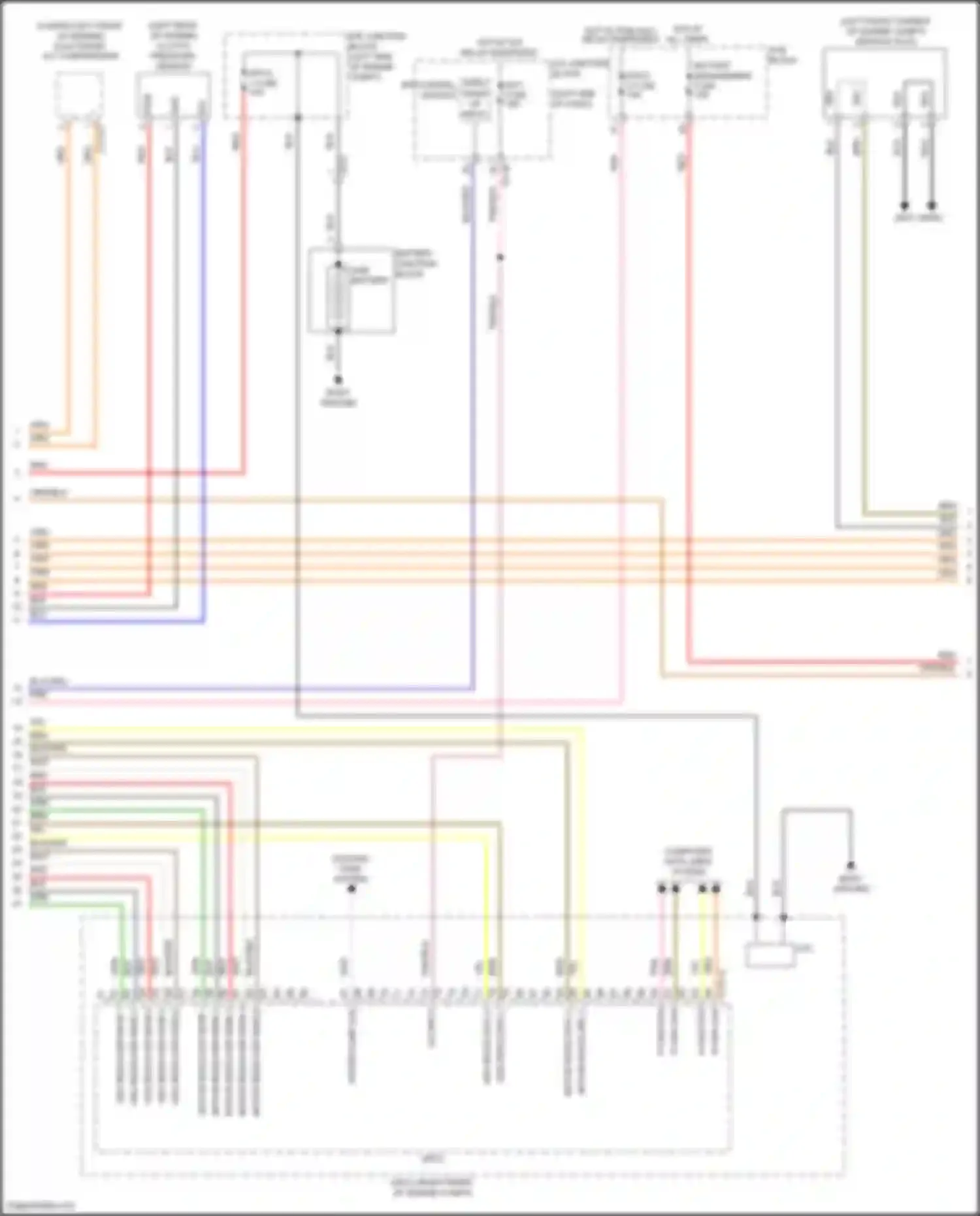 Tucson Hyundai IV (2020-2024): Wiring diagram engine performance 1.6l turbo plug-in hybrid, hybrid control circuit (2 of 5)