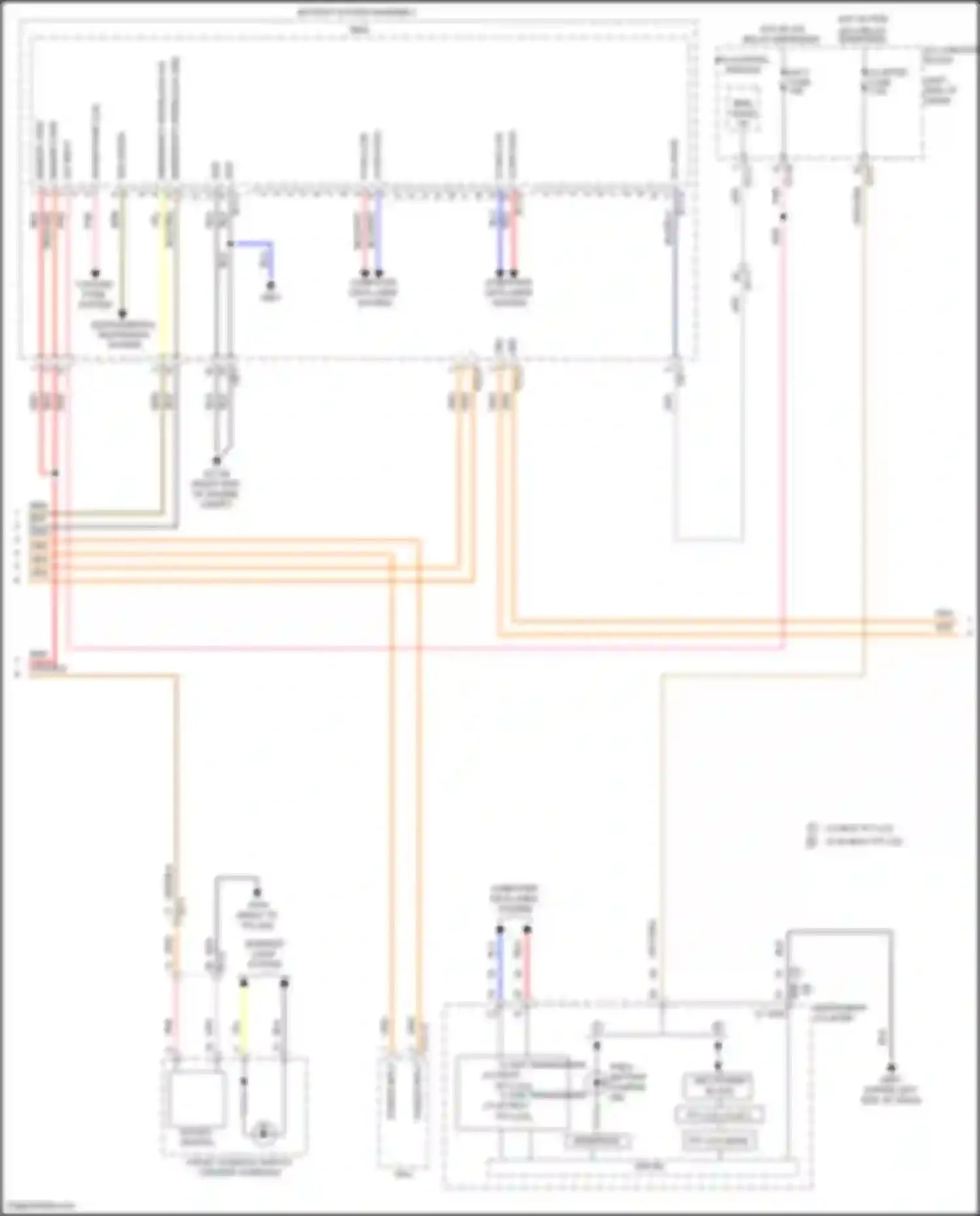 Tucson Hyundai IV (2020-2024): Wiring diagram engine performance 1.6l turbo plug-in hybrid, hybrid control circuit (3 of 5)