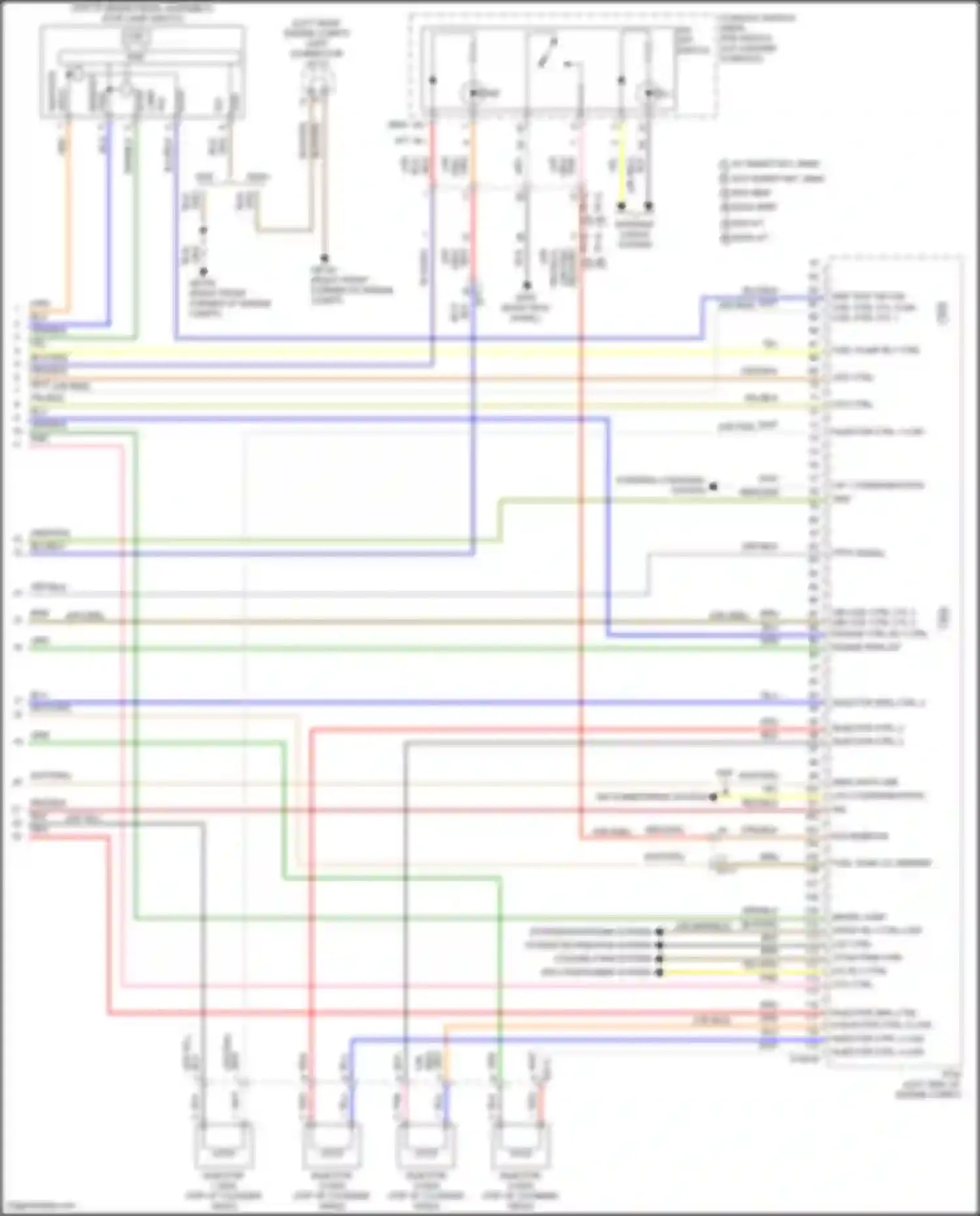 Tucson Hyundai IV (2020-2024): Wiring diagram engine performance 2.5l (8 of 8)