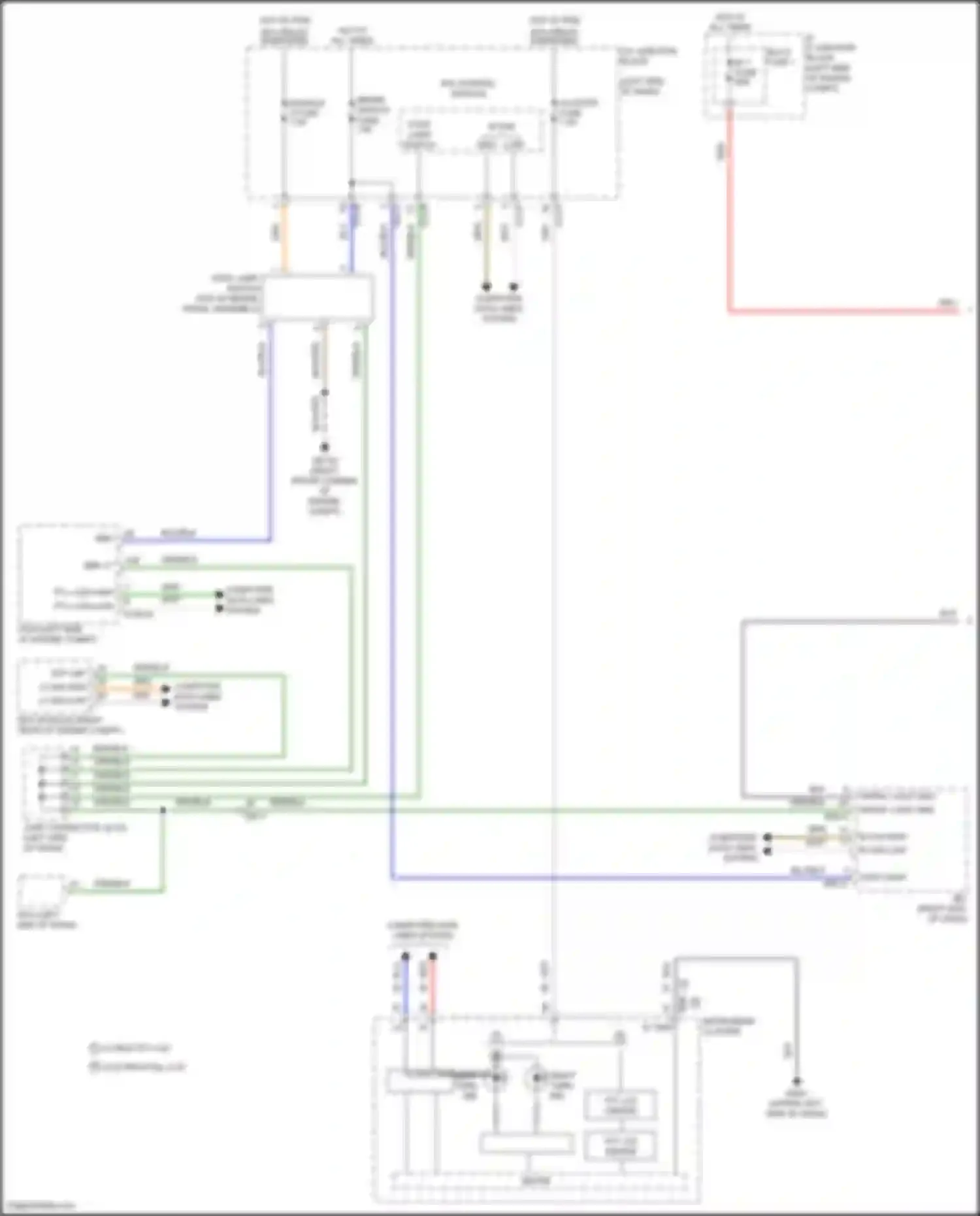 Tucson Hyundai IV (2020-2024): Exterior lamps circuit, except hybrid nx4a (1 of 4)