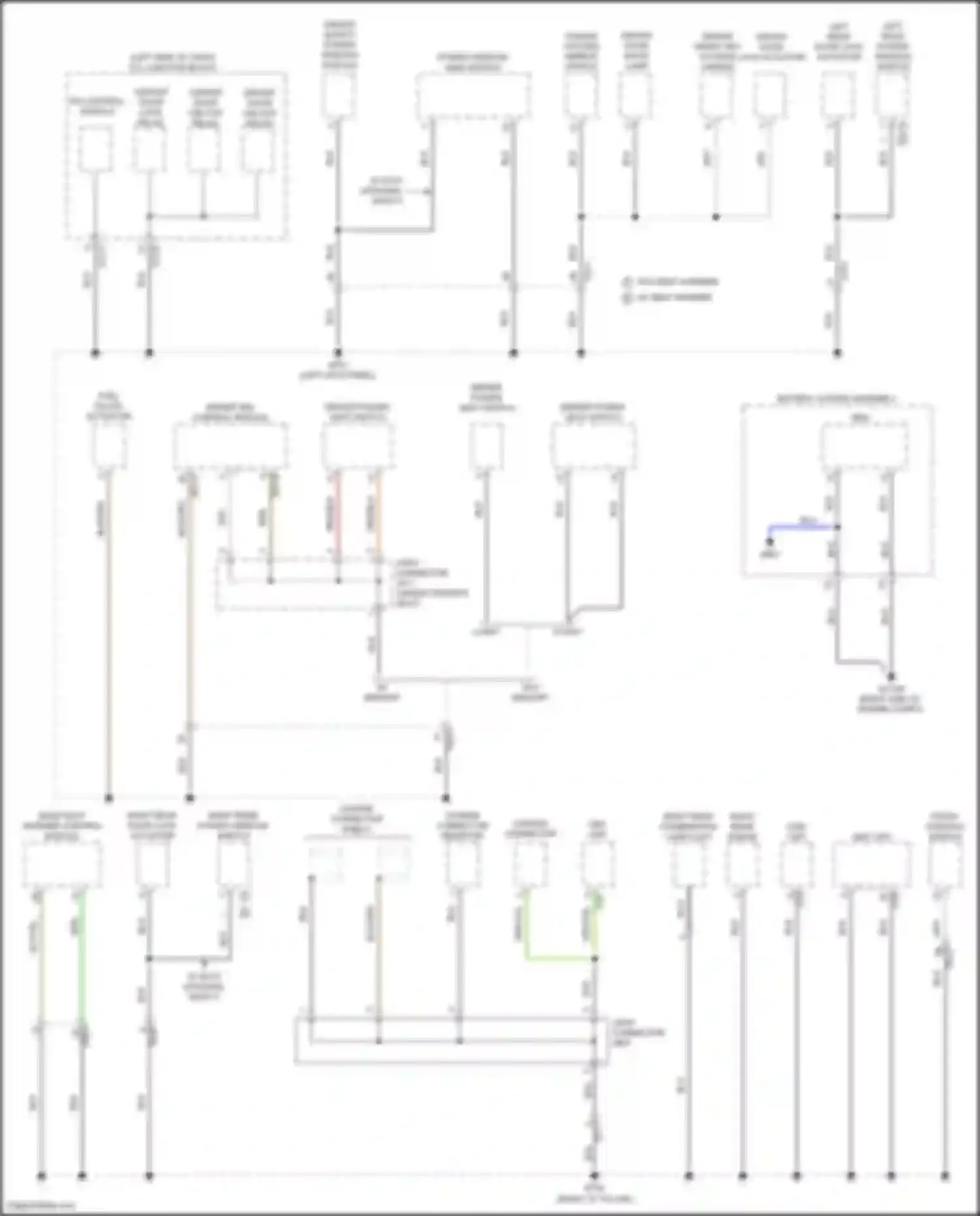 Tucson Hyundai IV (2020-2024): 1.6l turbo plug-in hybrid, ground distribution circuit (4 of 6)