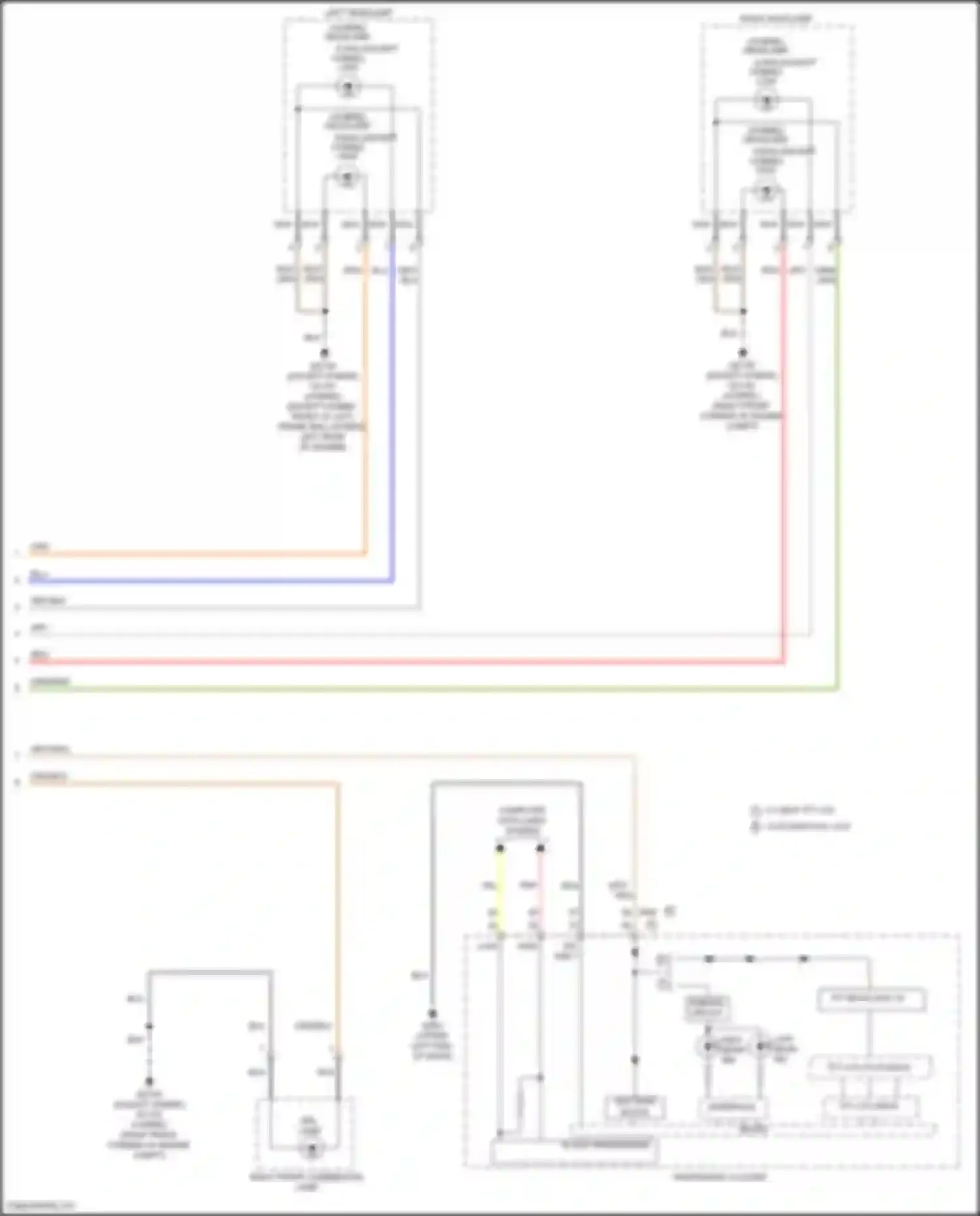 Tucson Hyundai IV (2020-2024): Headlamps circuit, except nx4a (2 of 2)