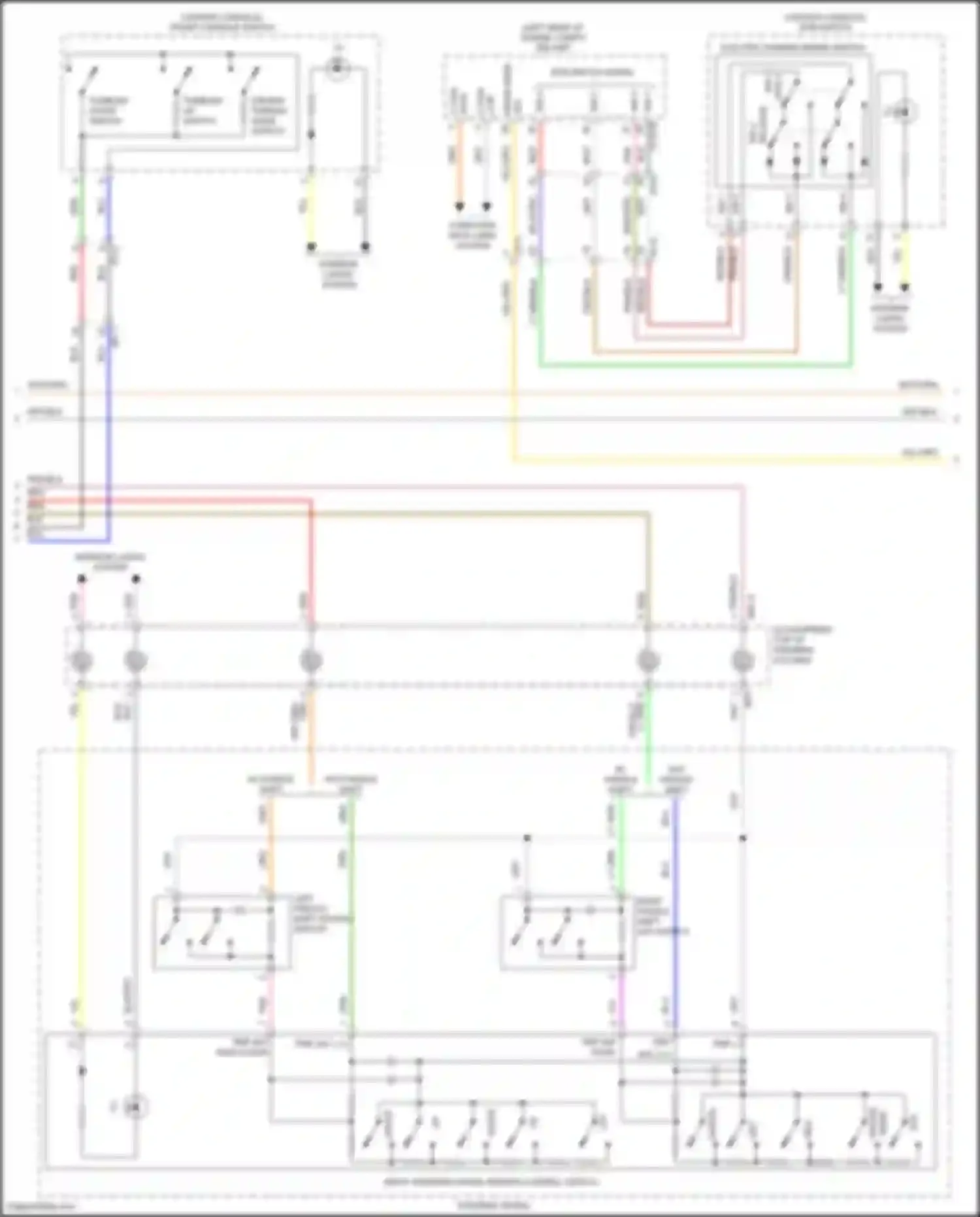 Tucson Hyundai IV (2020-2024): Instrument cluster circuit, hybrid w/ 4.2 inch tft lcd (2 of 4)