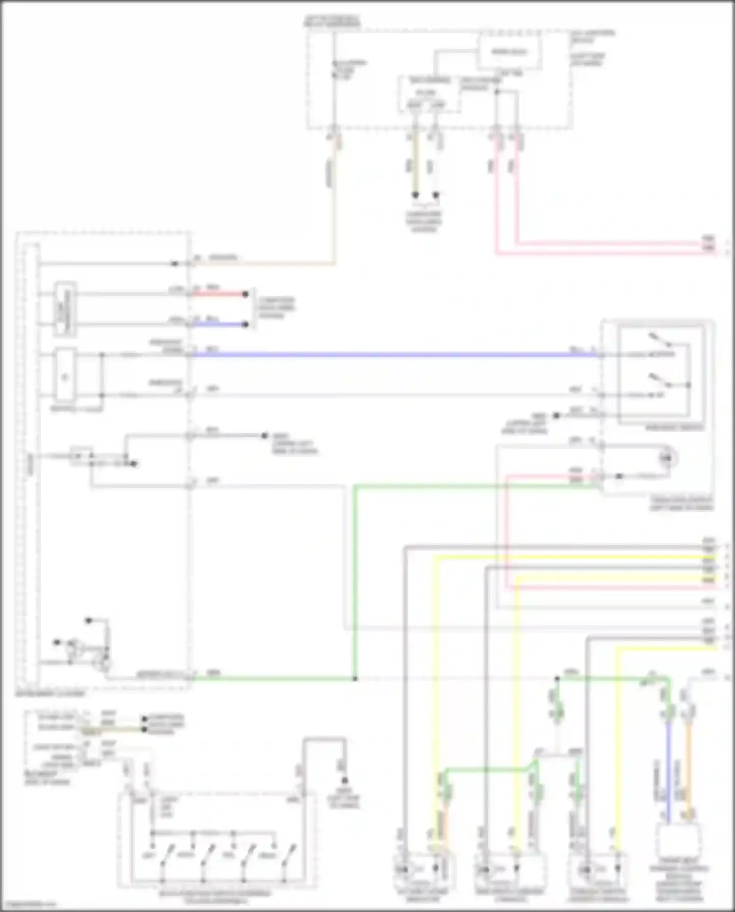 Tucson Hyundai IV (2020-2024): Instrument illumination circuit, except hybrid nx4 (1 of 3)
