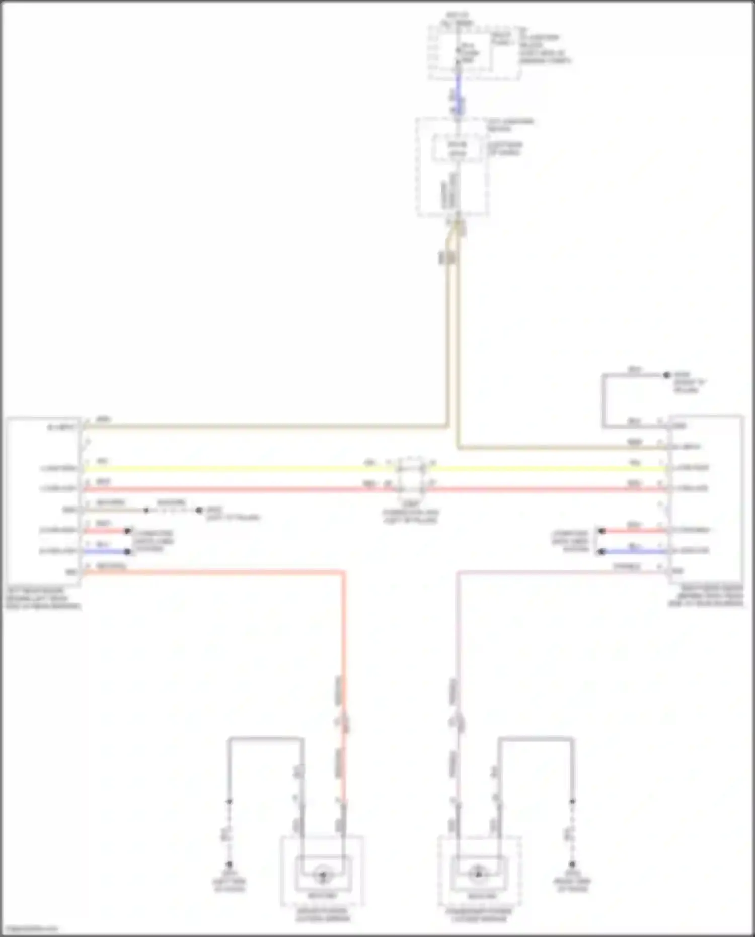 Tucson Hyundai IV (2020-2024): Blind spot information system circuit, nx4a