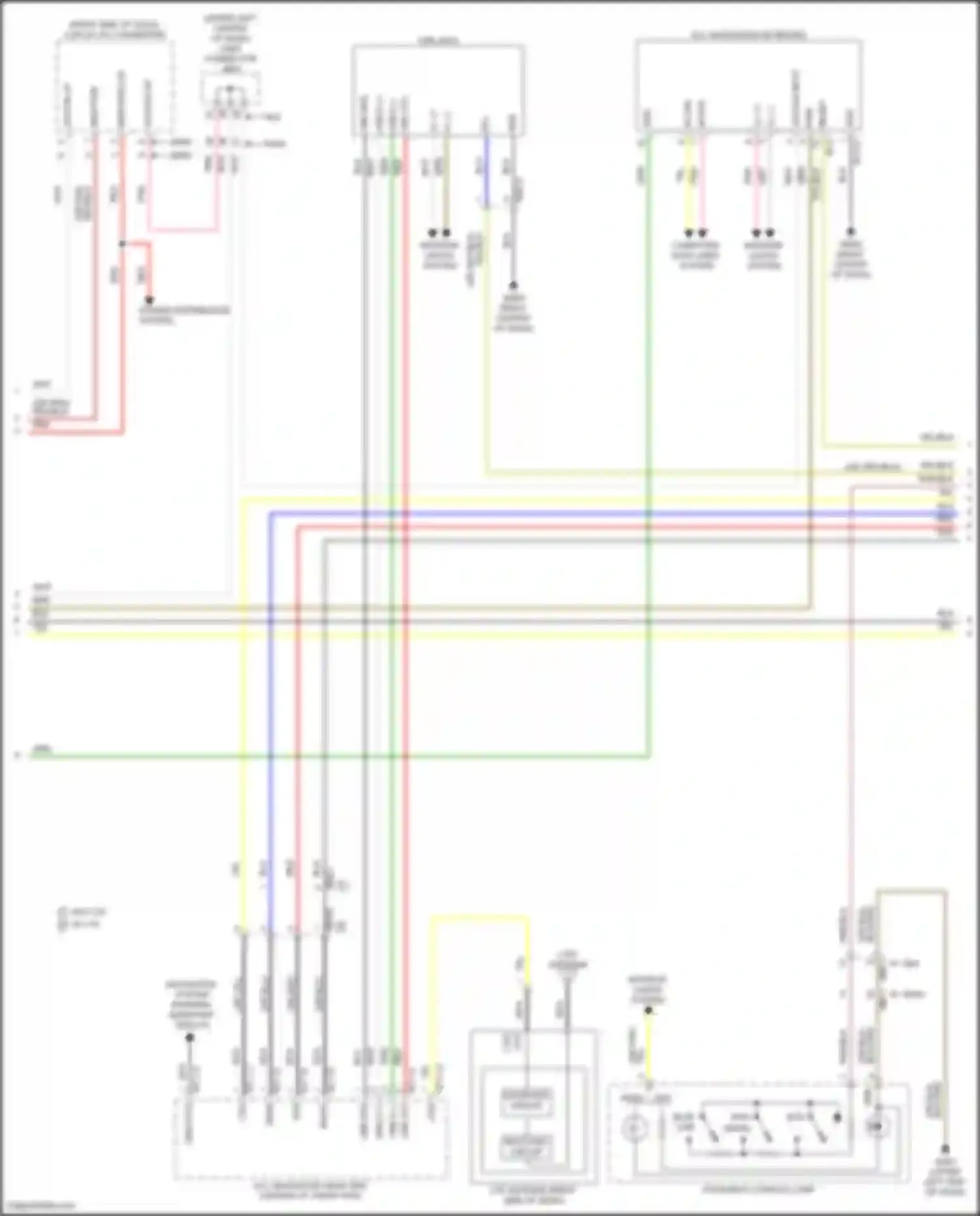 Tucson Hyundai IV (2020-2024): Navigation circuit, except hybrid w/o amplifier (2 of 4)
