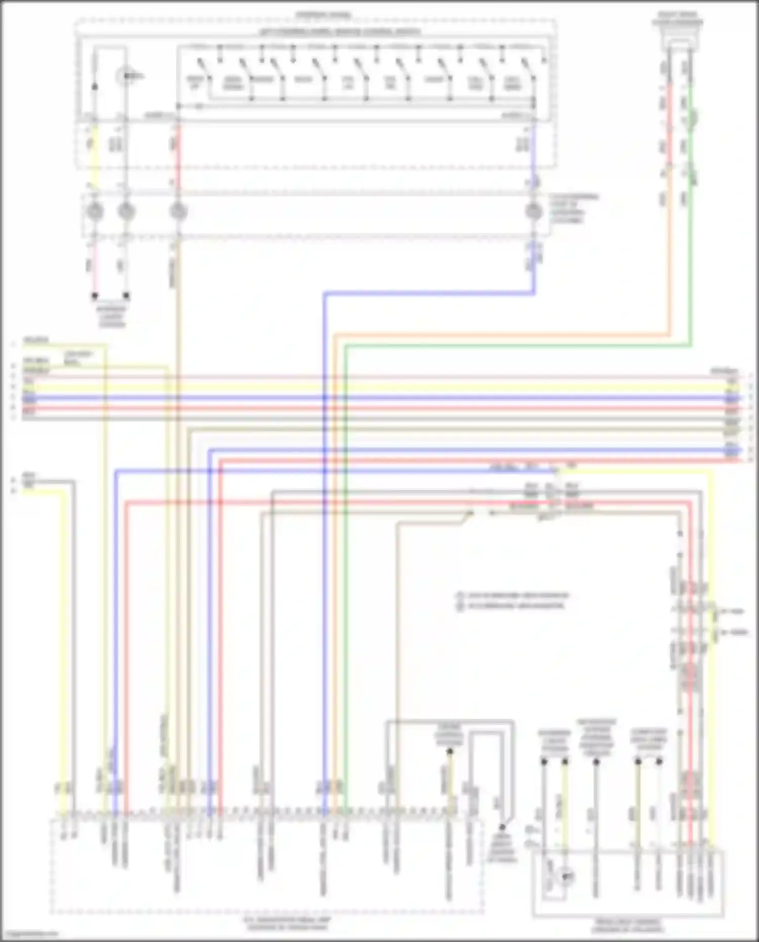 Tucson Hyundai IV (2020-2024): Navigation circuit, except hybrid w/o amplifier (3 of 4)