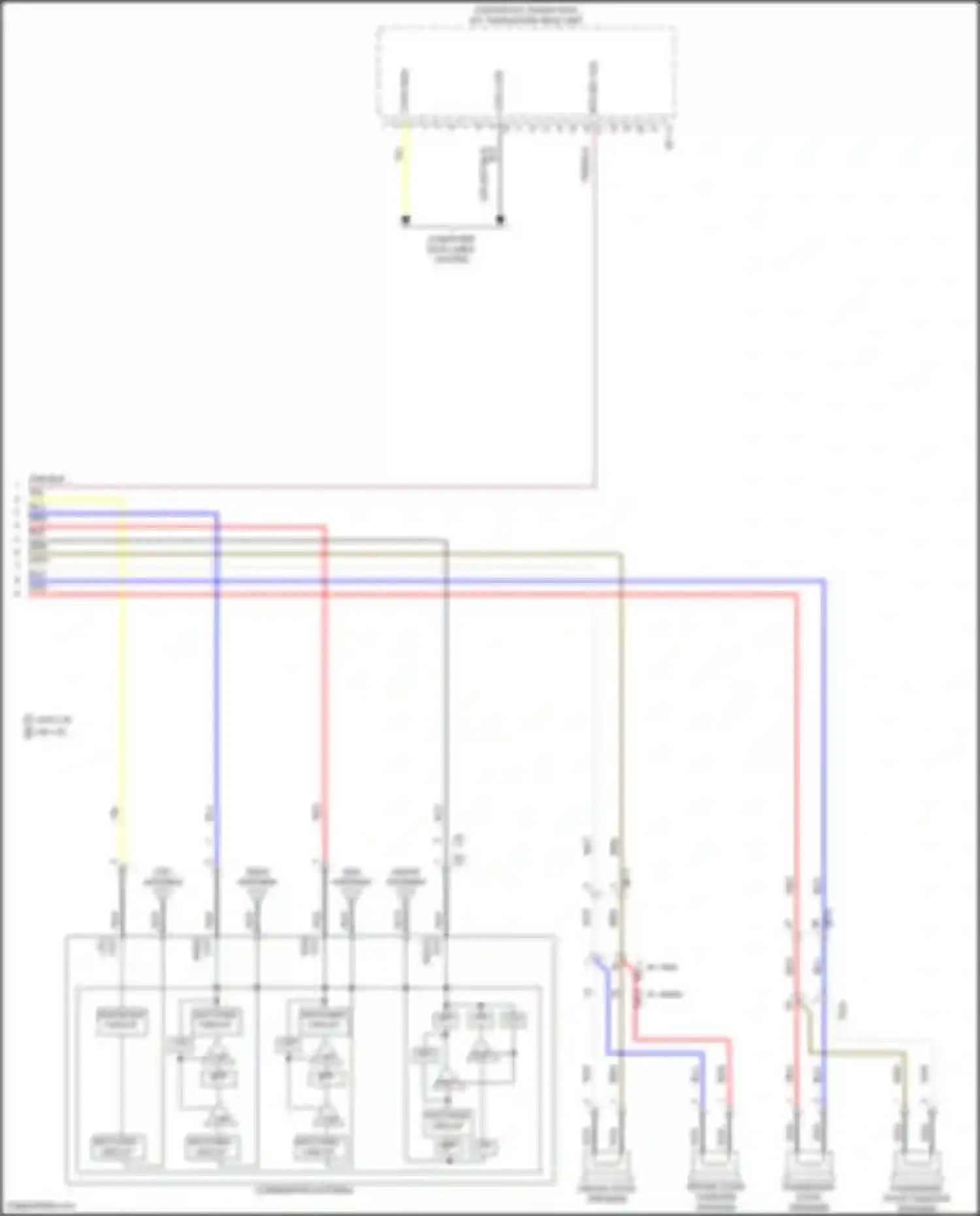 Tucson Hyundai IV (2020-2024): Navigation circuit, except hybrid w/o amplifier (4 of 4)
