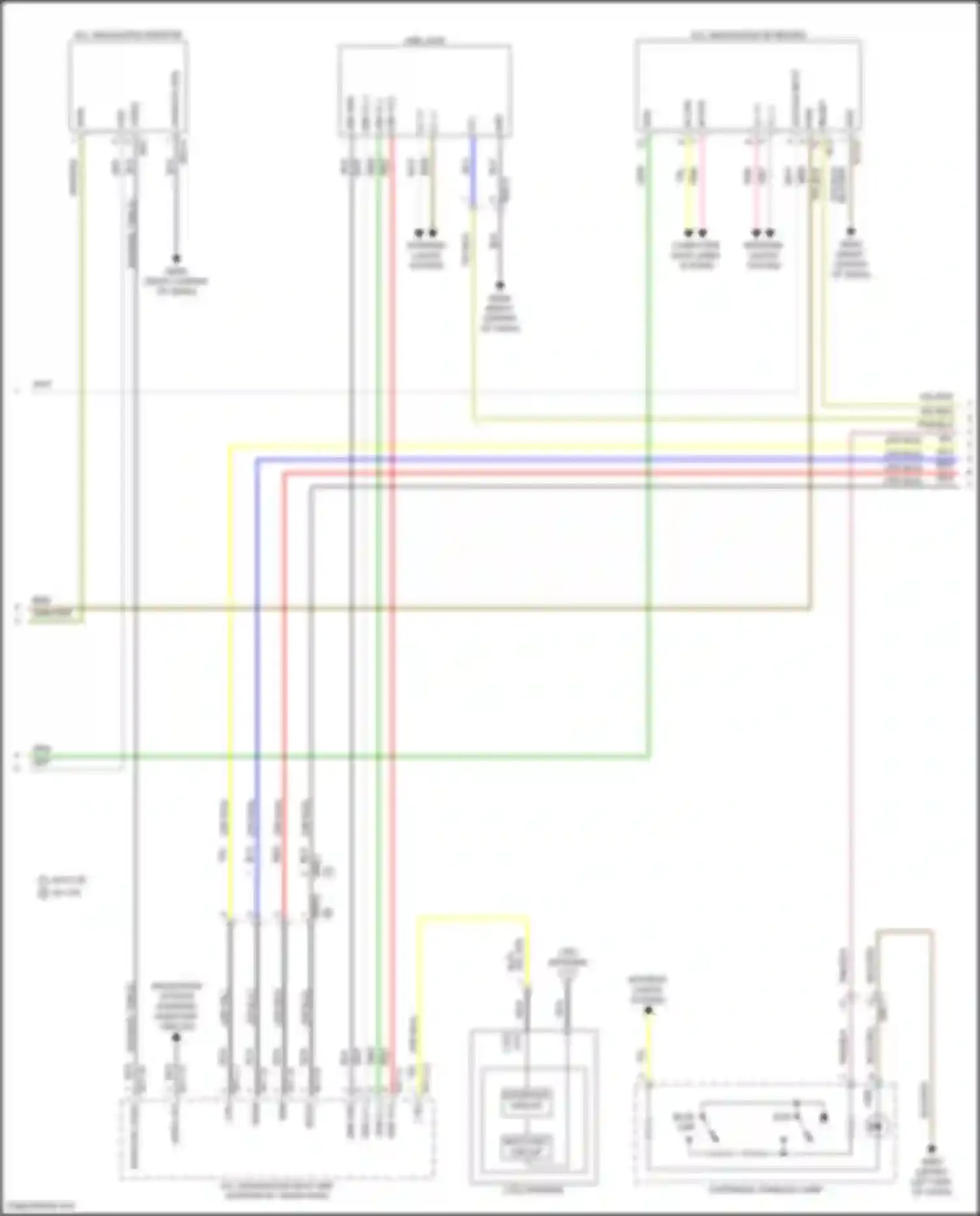 Tucson Hyundai IV (2020-2024): Navigation circuit, hybrid w/ amplifier (2 of 5)