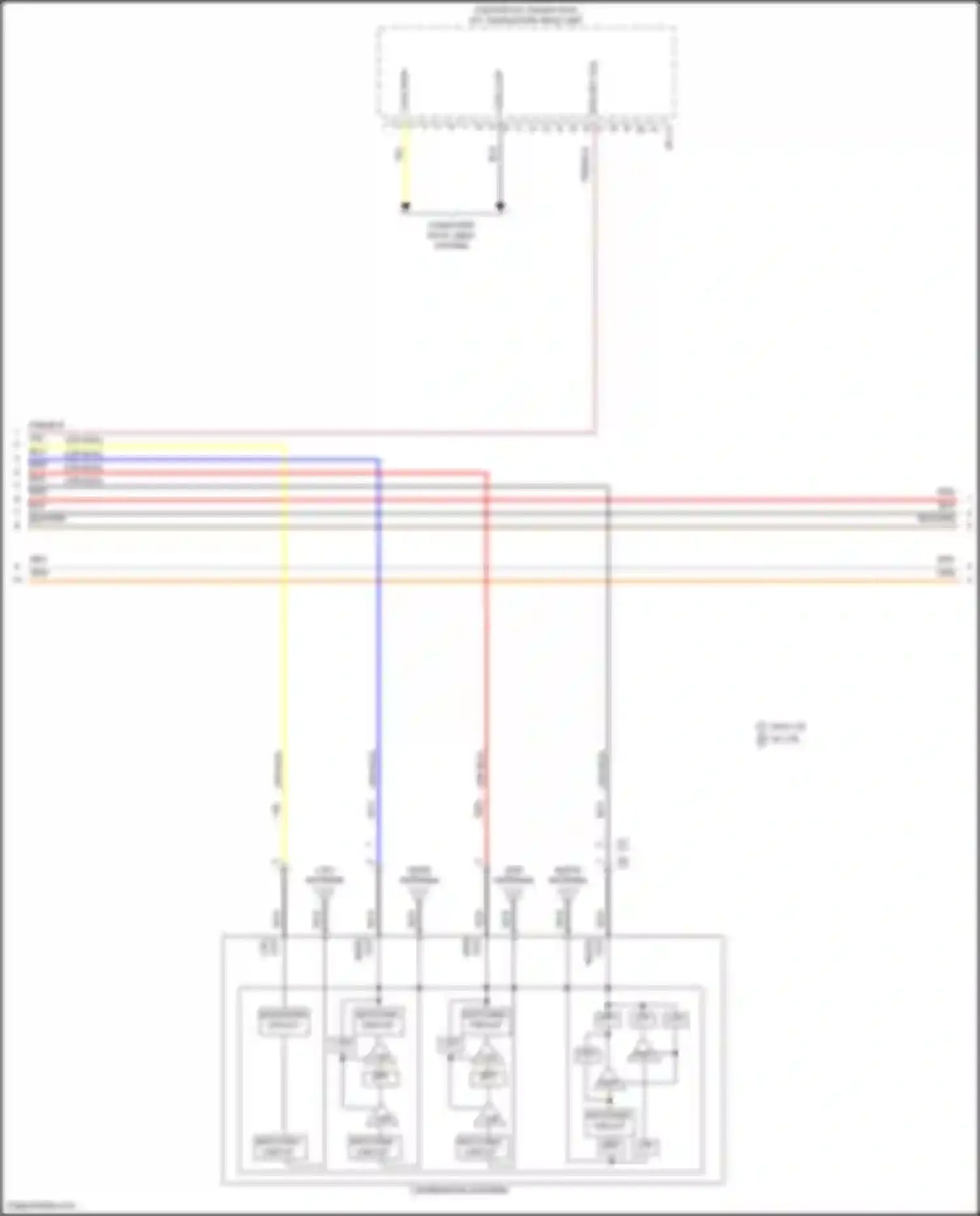 Tucson Hyundai IV (2020-2024): Navigation circuit, hybrid w/ amplifier (4 of 5)