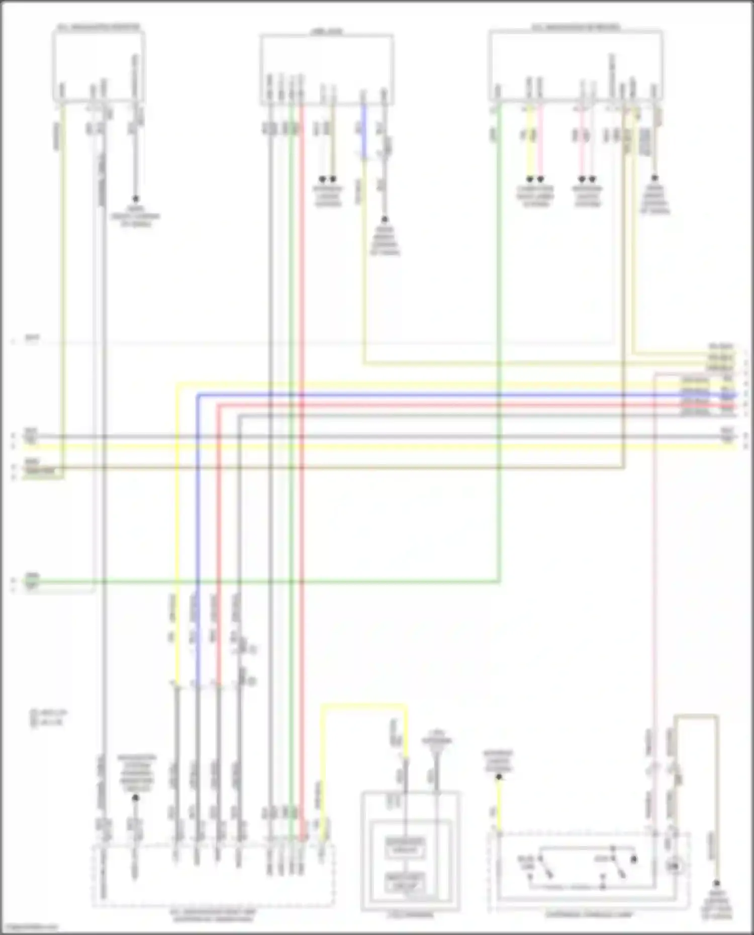 Tucson Hyundai IV (2020-2024): Navigation circuit, hybrid w/o amplifier (2 of 4)