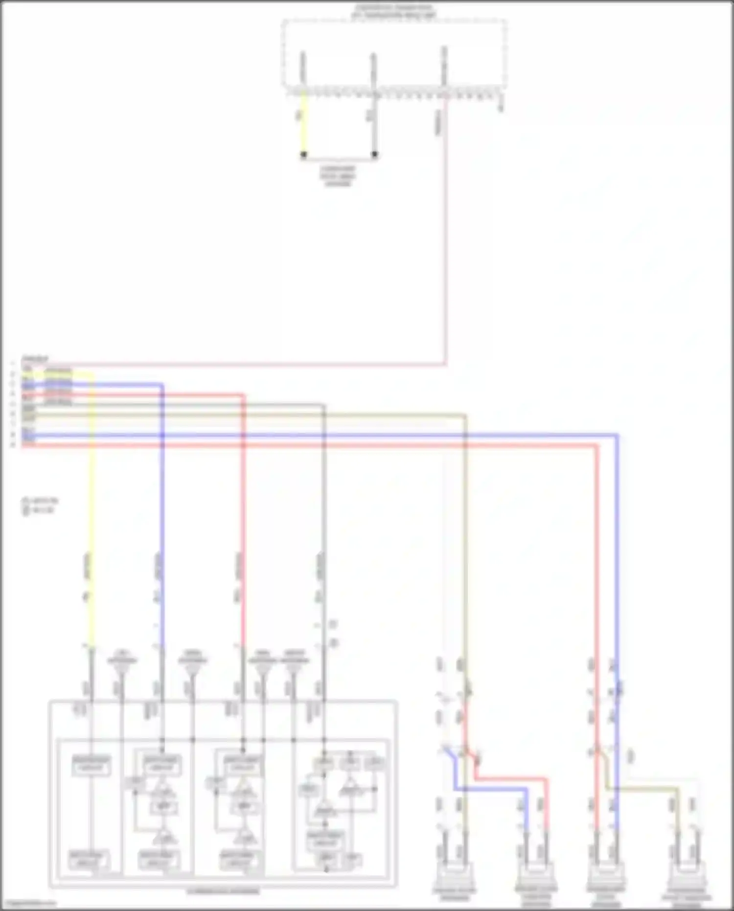 Tucson Hyundai IV (2020-2024): Navigation circuit, hybrid w/o amplifier (4 of 4)