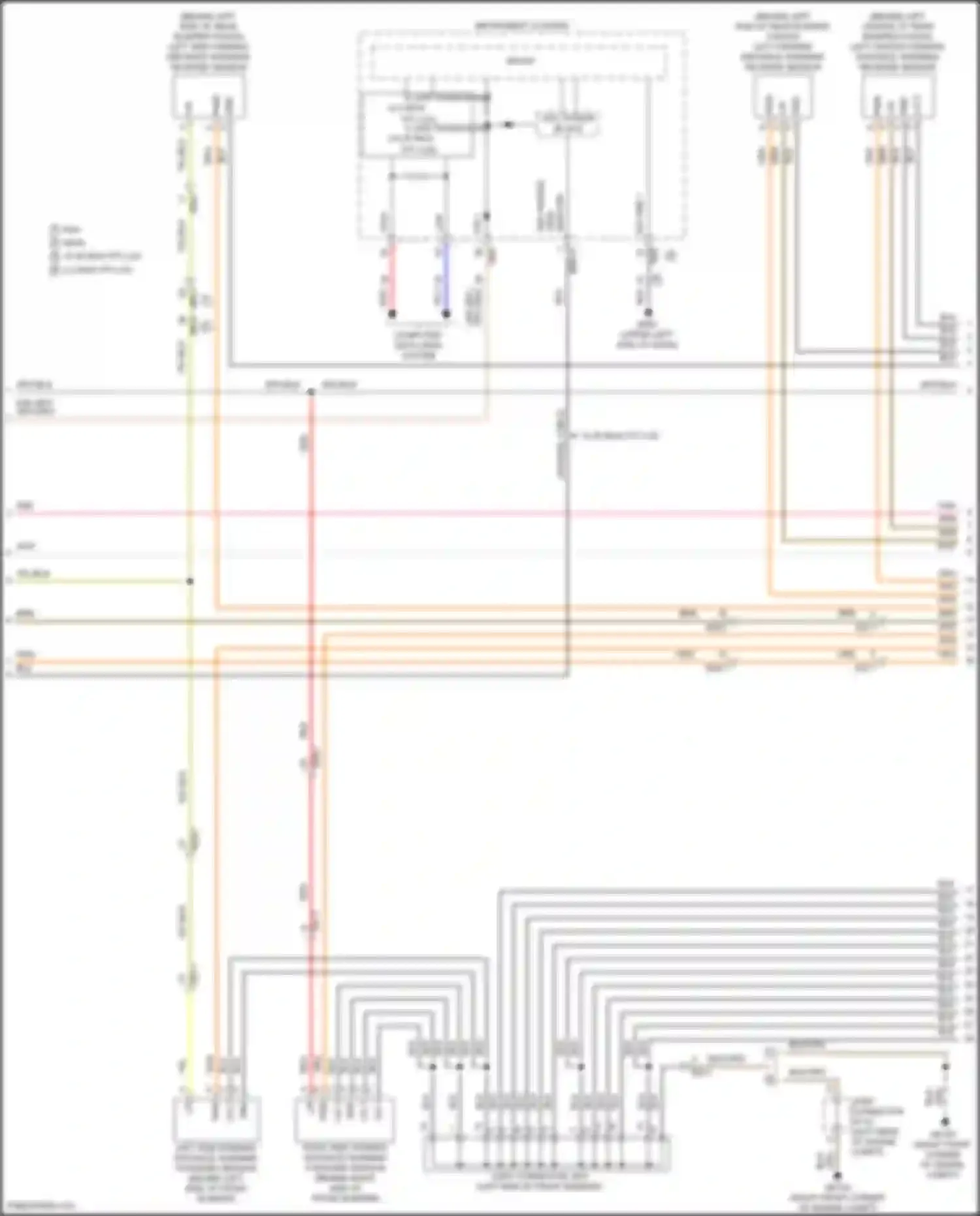 Tucson Hyundai IV (2020-2024): Parking distance warning circuit, except hybrid w/ rspa (2 of 3)