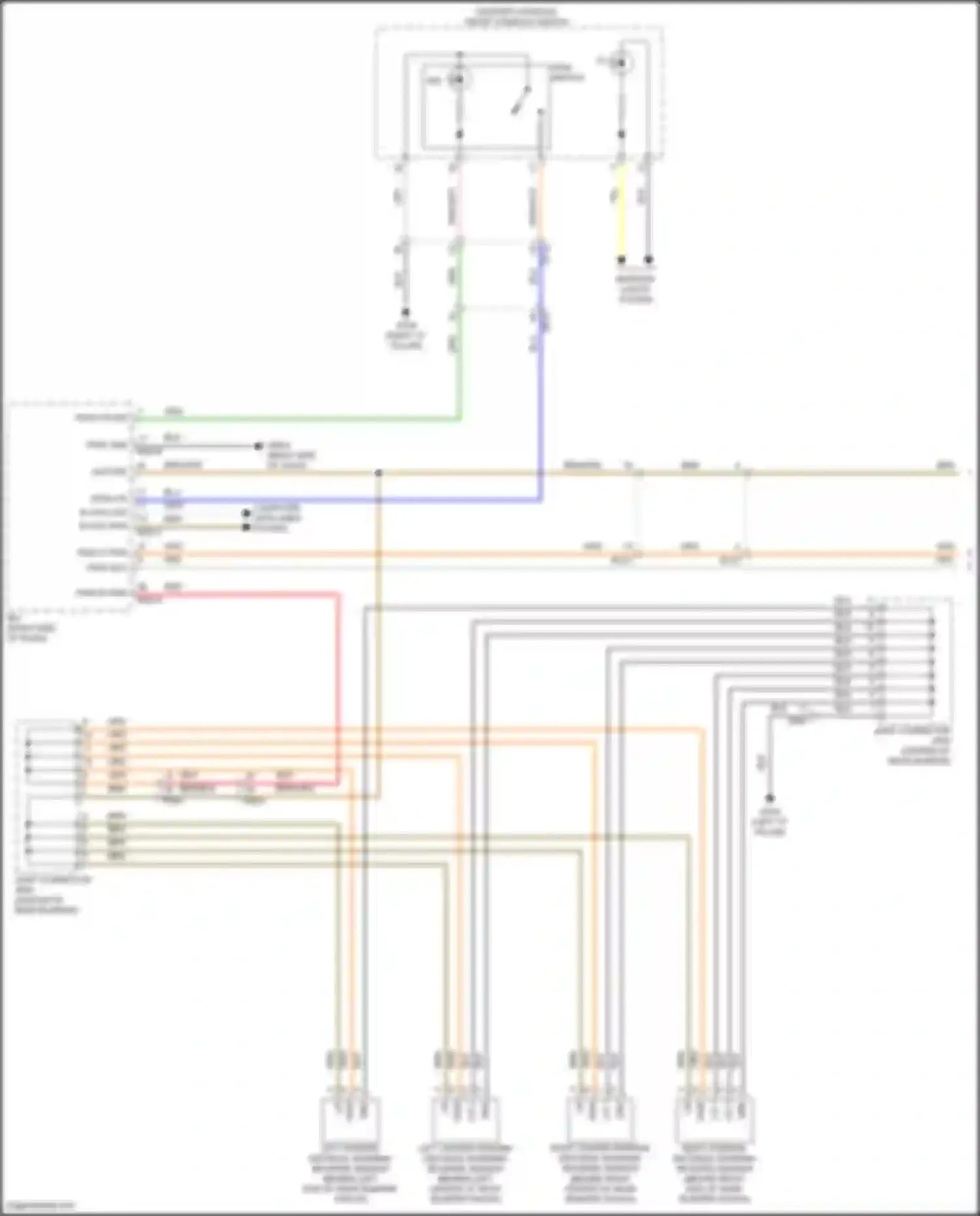 Tucson Hyundai IV (2020-2024): Parking distance warning circuit, hybrid w/o rspa (1 of 2)