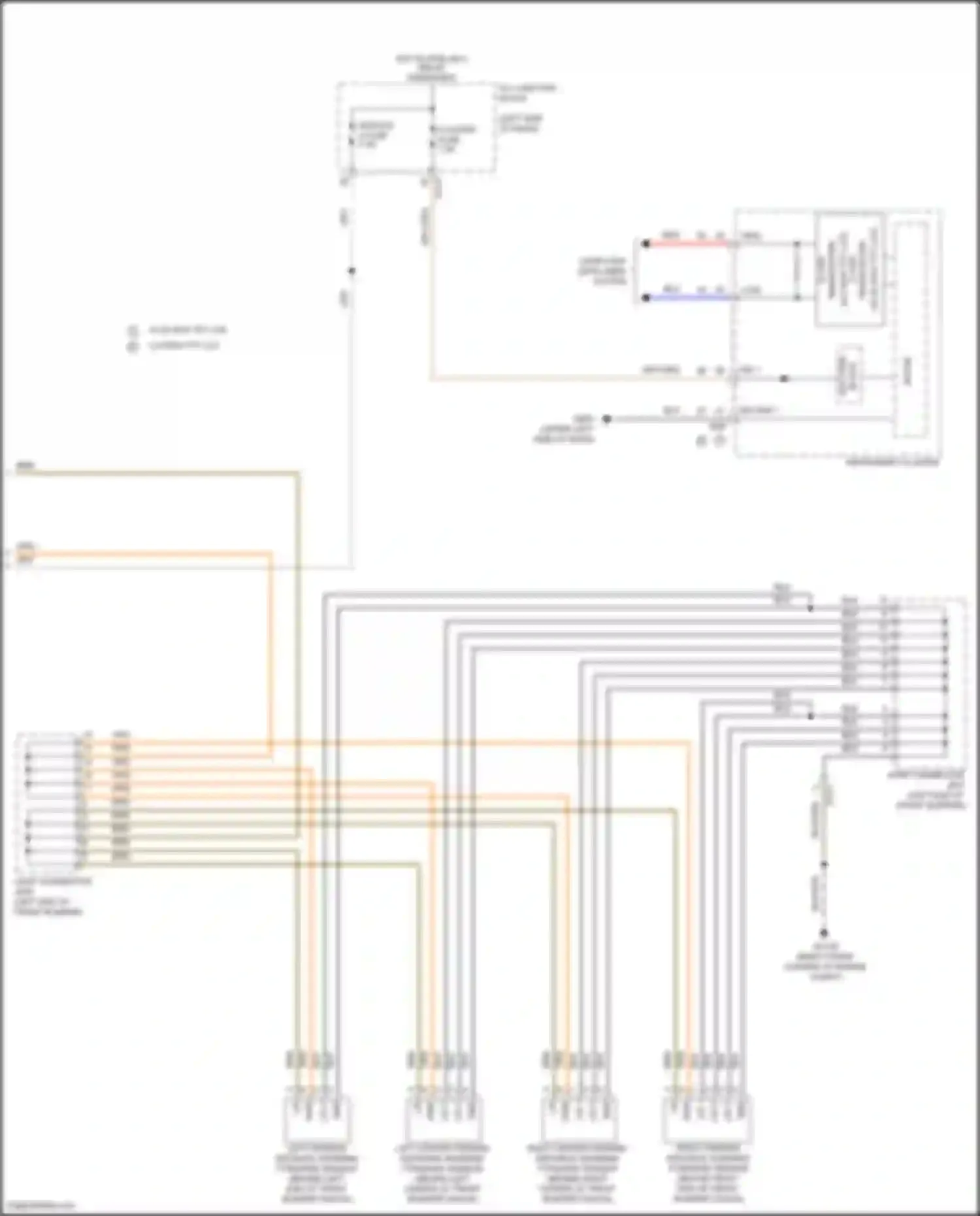 Tucson Hyundai IV (2020-2024): Parking distance warning circuit, hybrid w/o rspa (2 of 2)